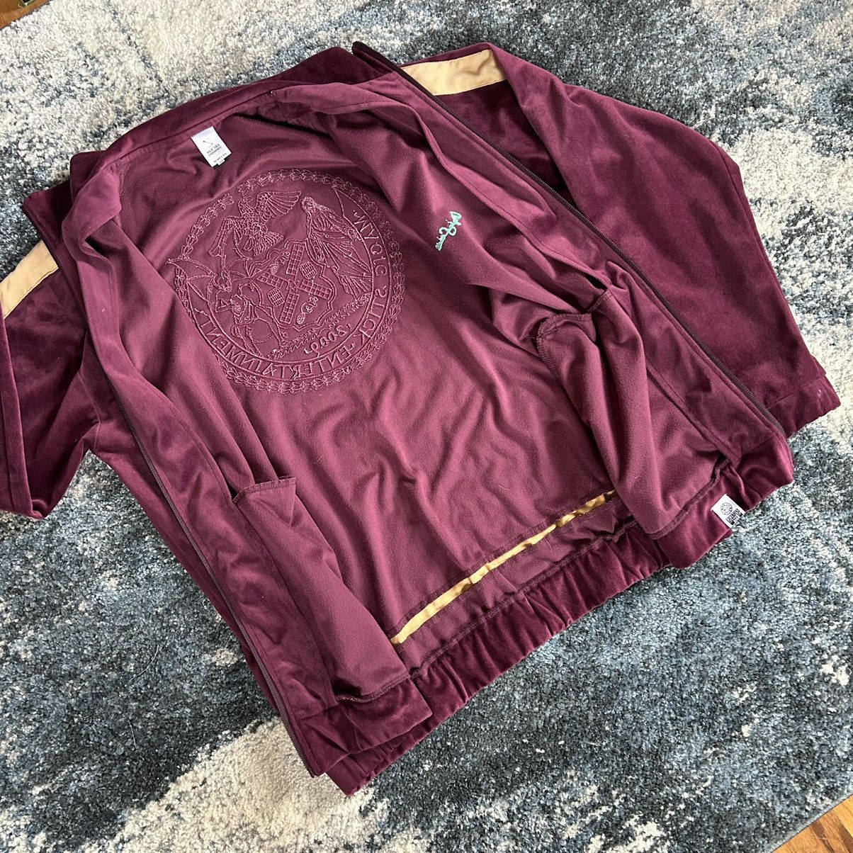MAGIC STICK 2018 VELOUR SUEDE LEiSURE TRACK JACKET BYZANTiNE PURPLE WiNE Size US L / EU 52-54 / 3 - 19 Thumbnail
