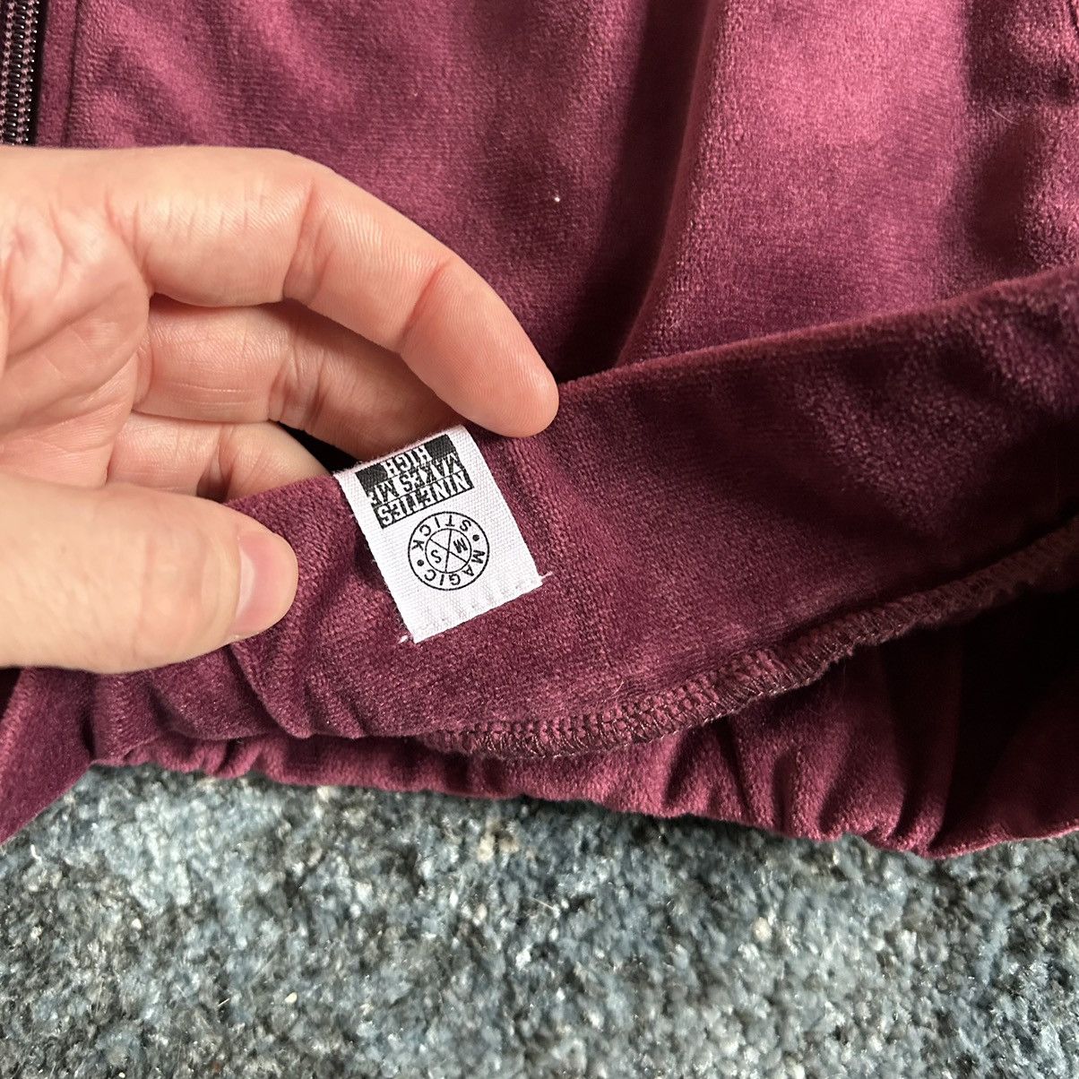 MAGIC STICK 2018 VELOUR SUEDE LEiSURE TRACK JACKET BYZANTiNE PURPLE WiNE Size US L / EU 52-54 / 3 - 10 Thumbnail