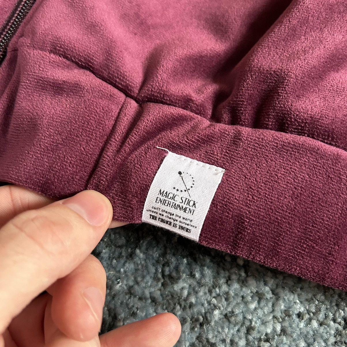 MAGIC STICK 2018 VELOUR SUEDE LEiSURE TRACK JACKET BYZANTiNE PURPLE WiNE Size US L / EU 52-54 / 3 - 9 Thumbnail