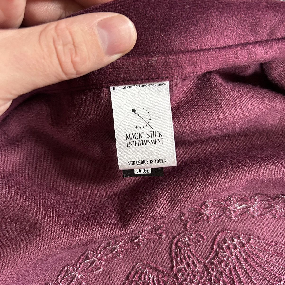 MAGIC STICK 2018 VELOUR SUEDE LEiSURE TRACK JACKET BYZANTiNE PURPLE WiNE Size US L / EU 52-54 / 3 - 21 Thumbnail
