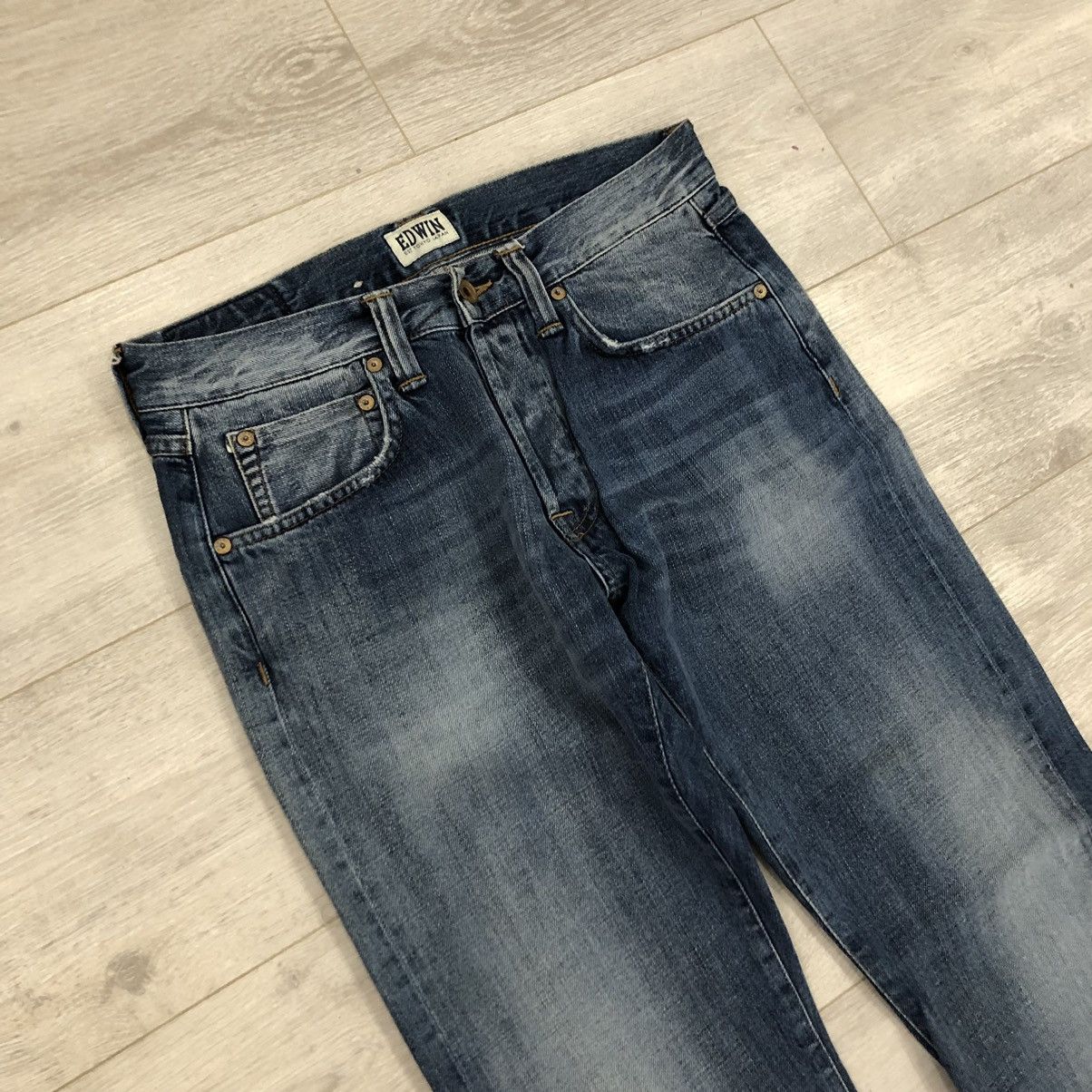 Edwin × Japanese Brand Edwin ED 55 Selvedge Denim Pants Jeans Size US 30 / EU 46 - 4 Thumbnail