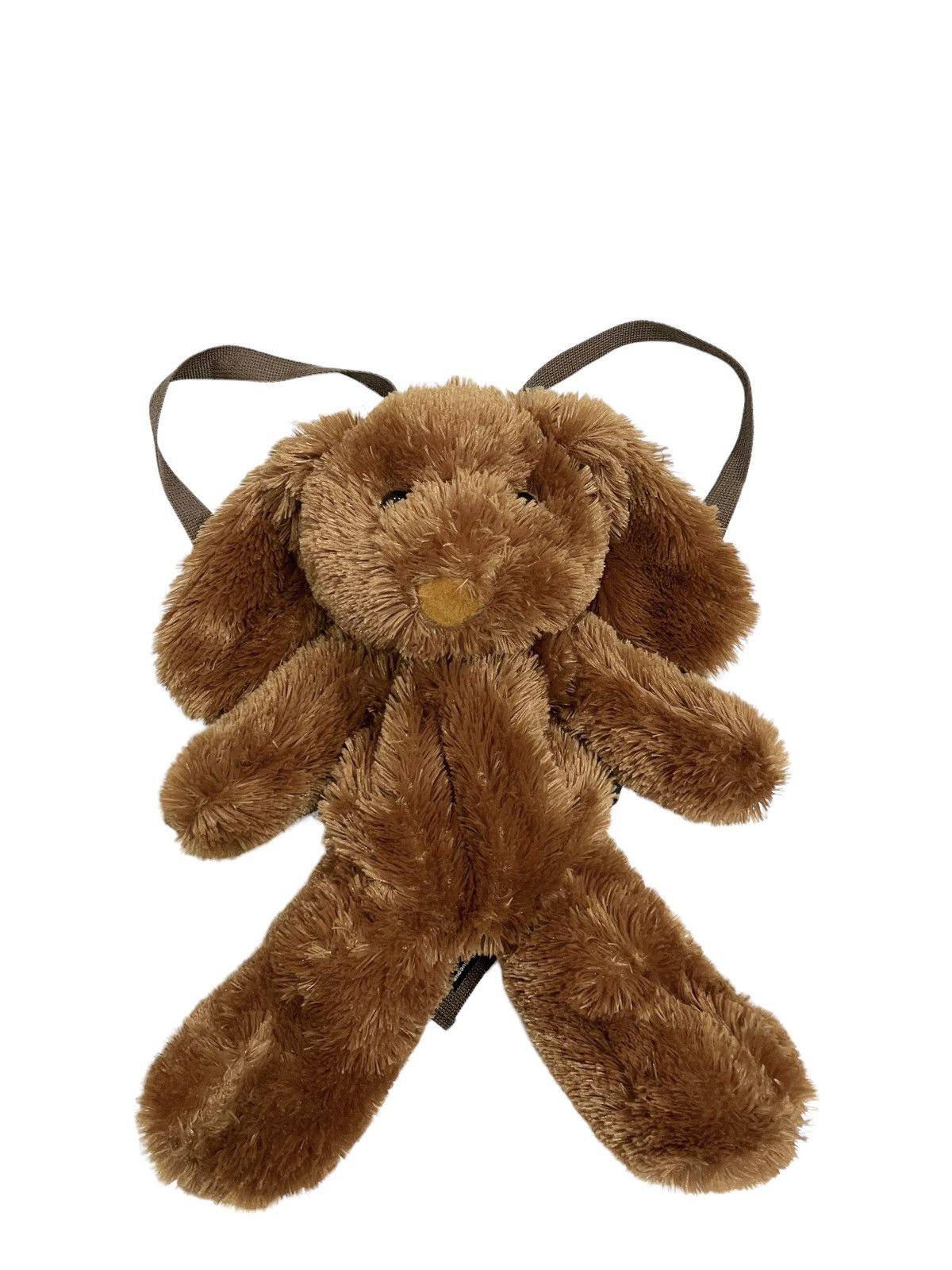 image of Beauty Beast x Mercibeaucoup Mink Fur Rabbit Plush Backpack Issey Miyake in Brown, Men's