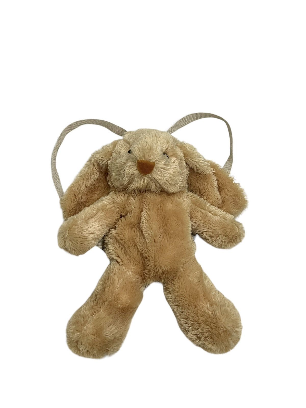 image of Beauty Beast x Mercibeaucoup Mink Fur Rabbit Plush Backpack Issey Miyake in Light Khaki, Men's