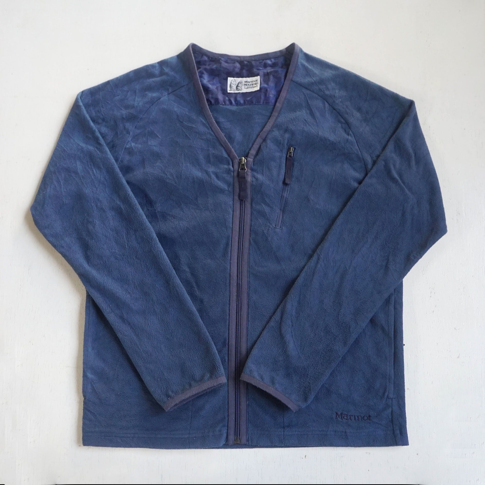 image of Marmot Mountain Limited Full Zipper Fleece Jacket in Navy Blue, Men's (Size Medium)
