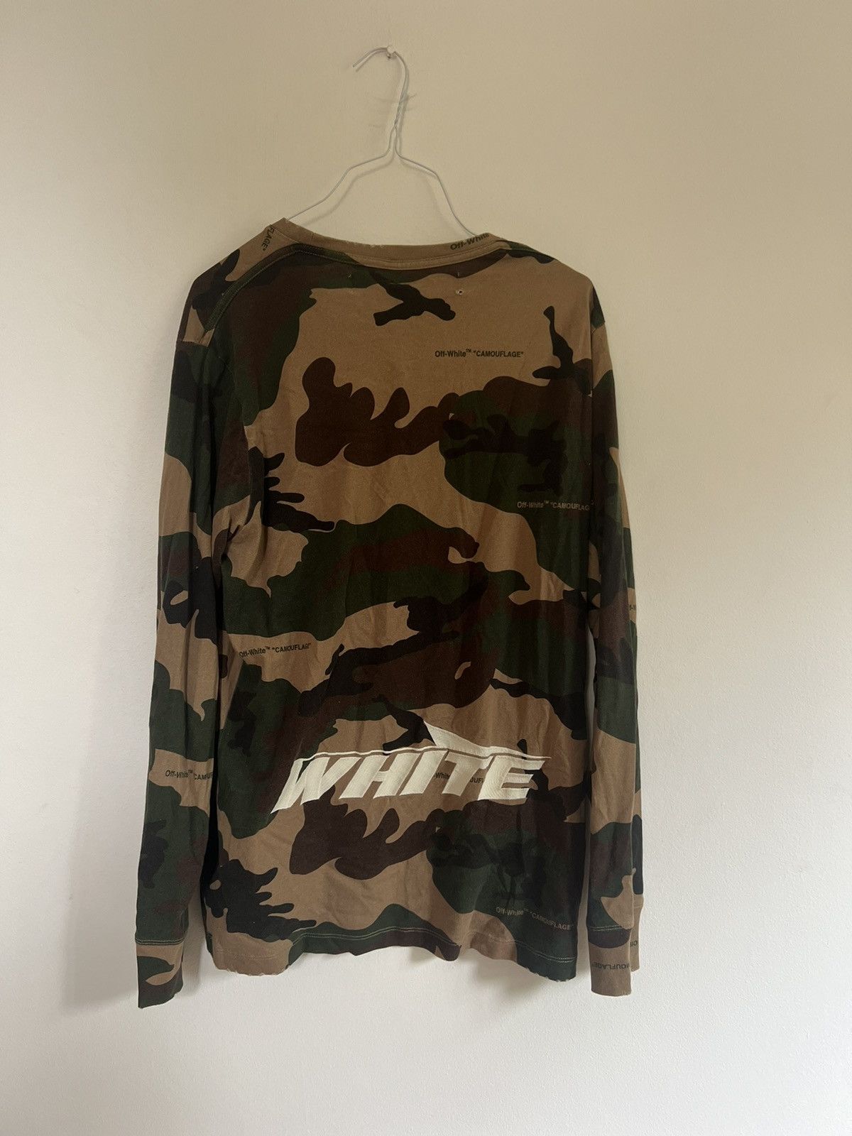 Off-White Off white camouflage Long sleeve TEE Size US M / EU 48-50 / 2 - 2 Thumbnail
