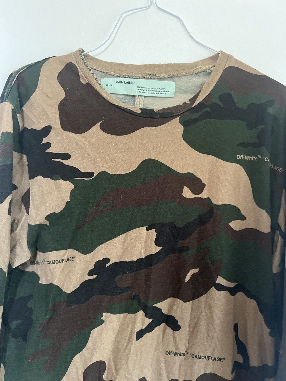 Off-White Off white camouflage Long sleeve TEE Size US M / EU 48-50 / 2 - 5 Thumbnail