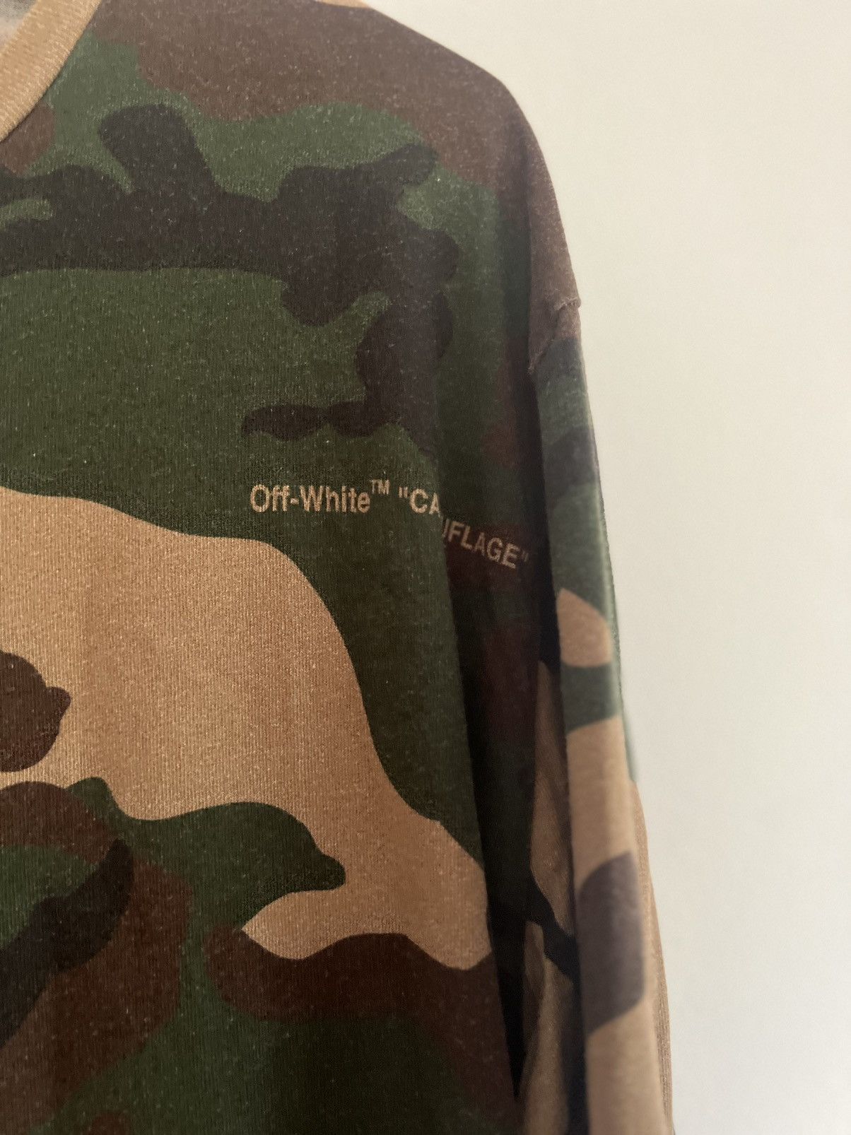 Off-White Off white camouflage Long sleeve TEE Size US M / EU 48-50 / 2 - 6 Thumbnail