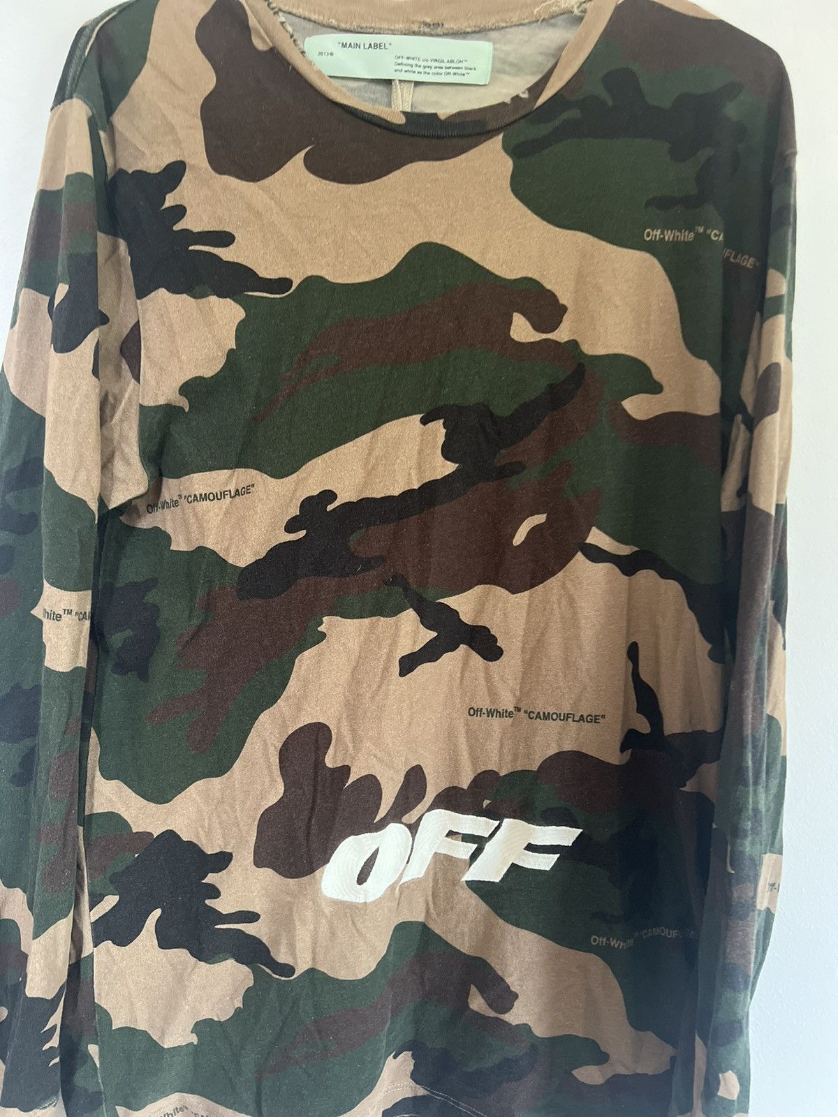 Off-White Off white camouflage Long sleeve TEE Size US M / EU 48-50 / 2 - 4 Thumbnail