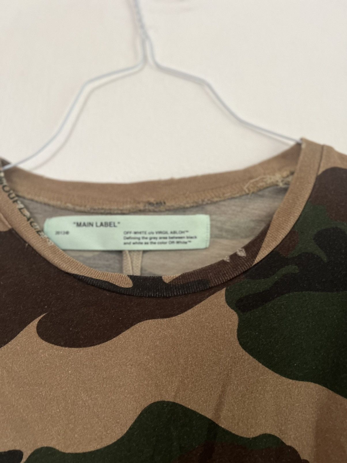 Off-White Off white camouflage Long sleeve TEE Size US M / EU 48-50 / 2 - 7 Thumbnail