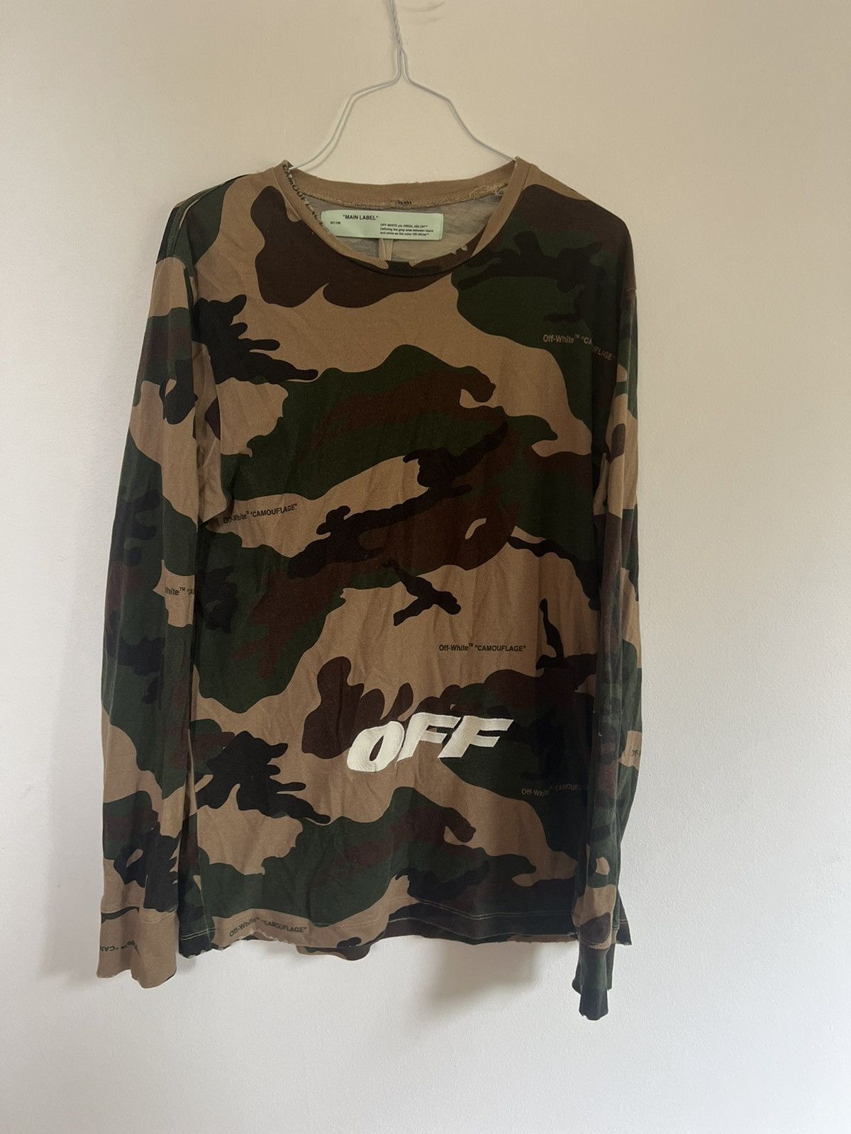 Off-White Off white camouflage Long sleeve TEE Size US M / EU 48-50 / 2 - 1 Thumbnail