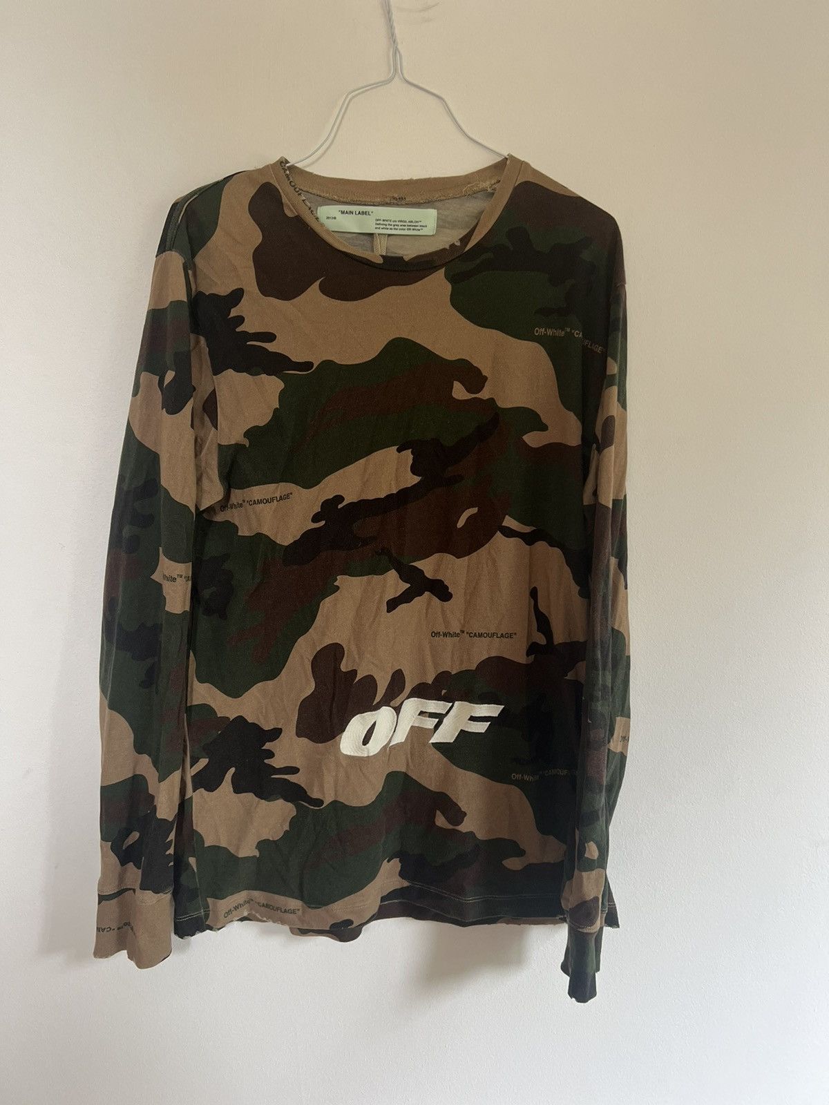 Off-White Off white camouflage Long sleeve TEE Size US M / EU 48-50 / 2 - 3 Thumbnail