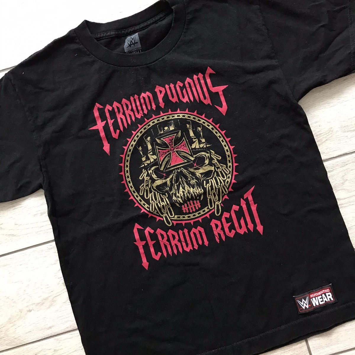 Vintage × WWE Wwe Vintage Tee Ferrum Pugnus Size US S / EU 44-46 / 1 - 2 Thumbnail