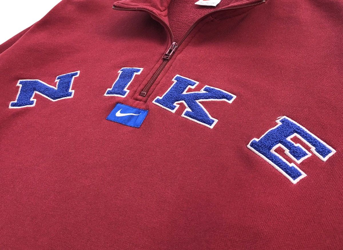 Nike Vintage 90s Pullover Zipper Spell Out Logo Sweatshirt Size US XL / EU 56 / 4 - 5 Thumbnail