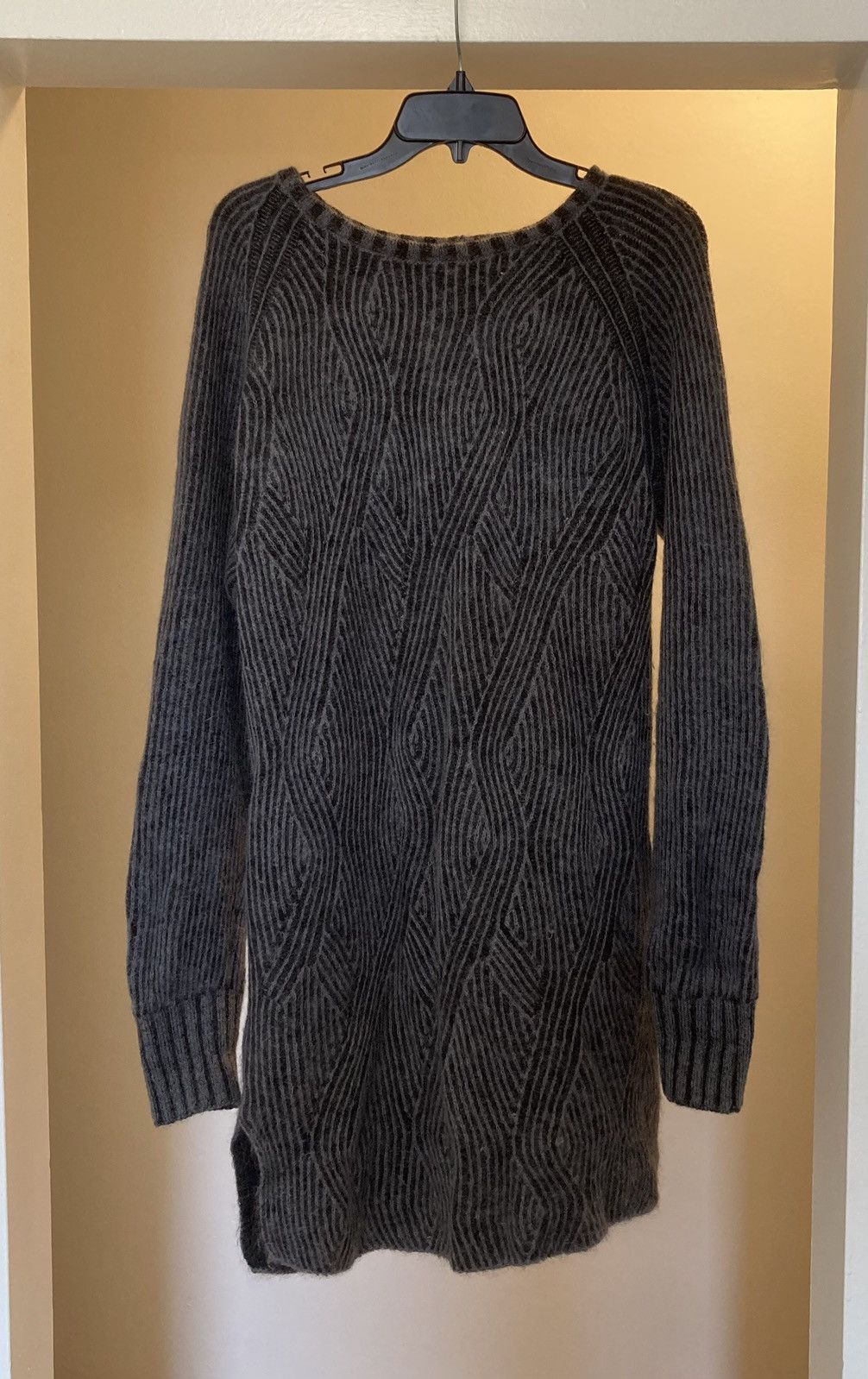 image of Alexandre Plokhov x Cloak Plokhov Long Wool Sweater in Grey, Men's (Size Large)