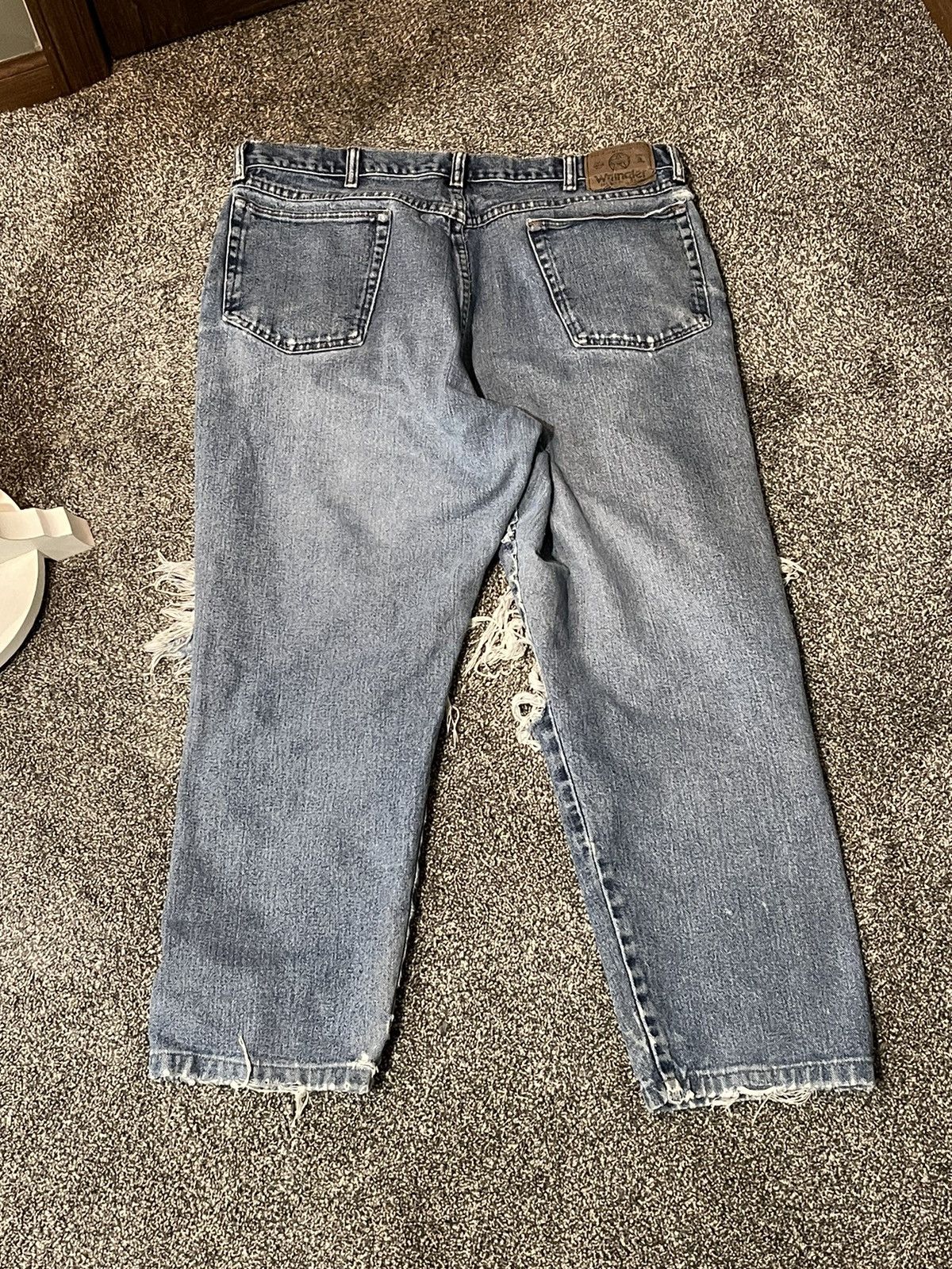 Japanese Brand × Vintage Wrangler Distressed Denim Size US 36 / EU 52 - 8 Thumbnail