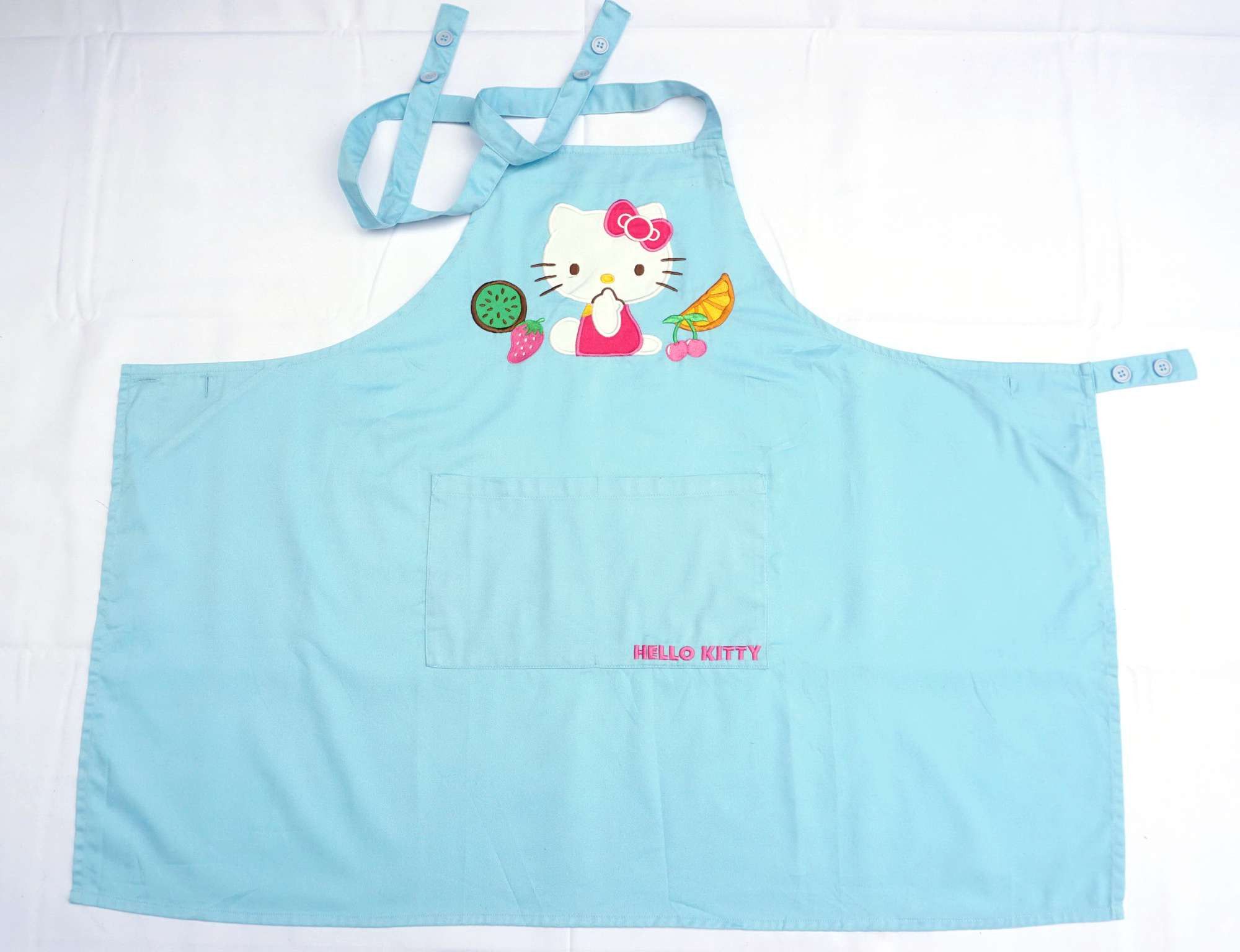 Anime × Japanese Brand HELLO KITTY Light Blue Embroidered Apron Size ONE SIZE - 4 Thumbnail