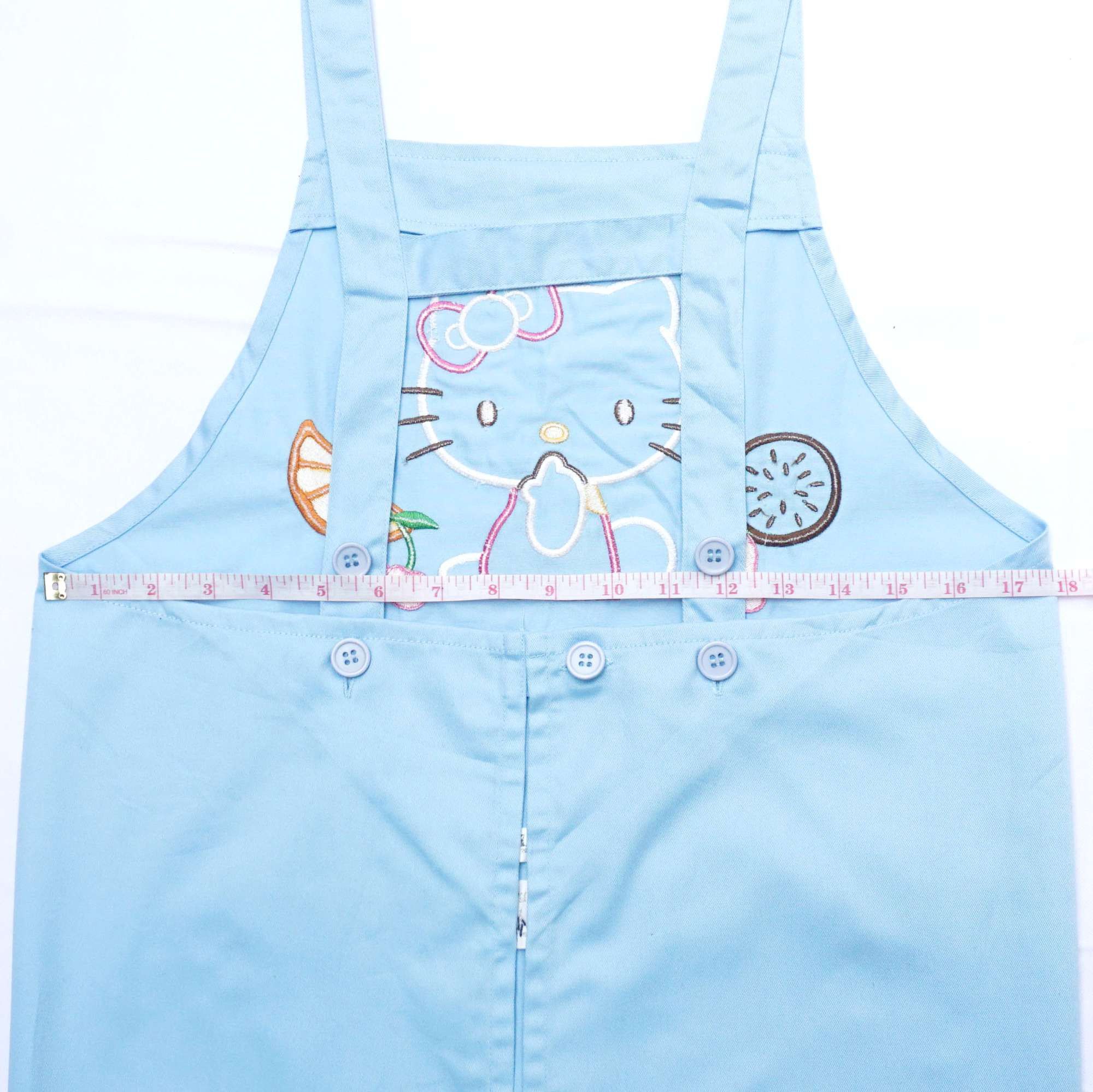 Anime × Japanese Brand HELLO KITTY Light Blue Embroidered Apron Size ONE SIZE - 12 Thumbnail