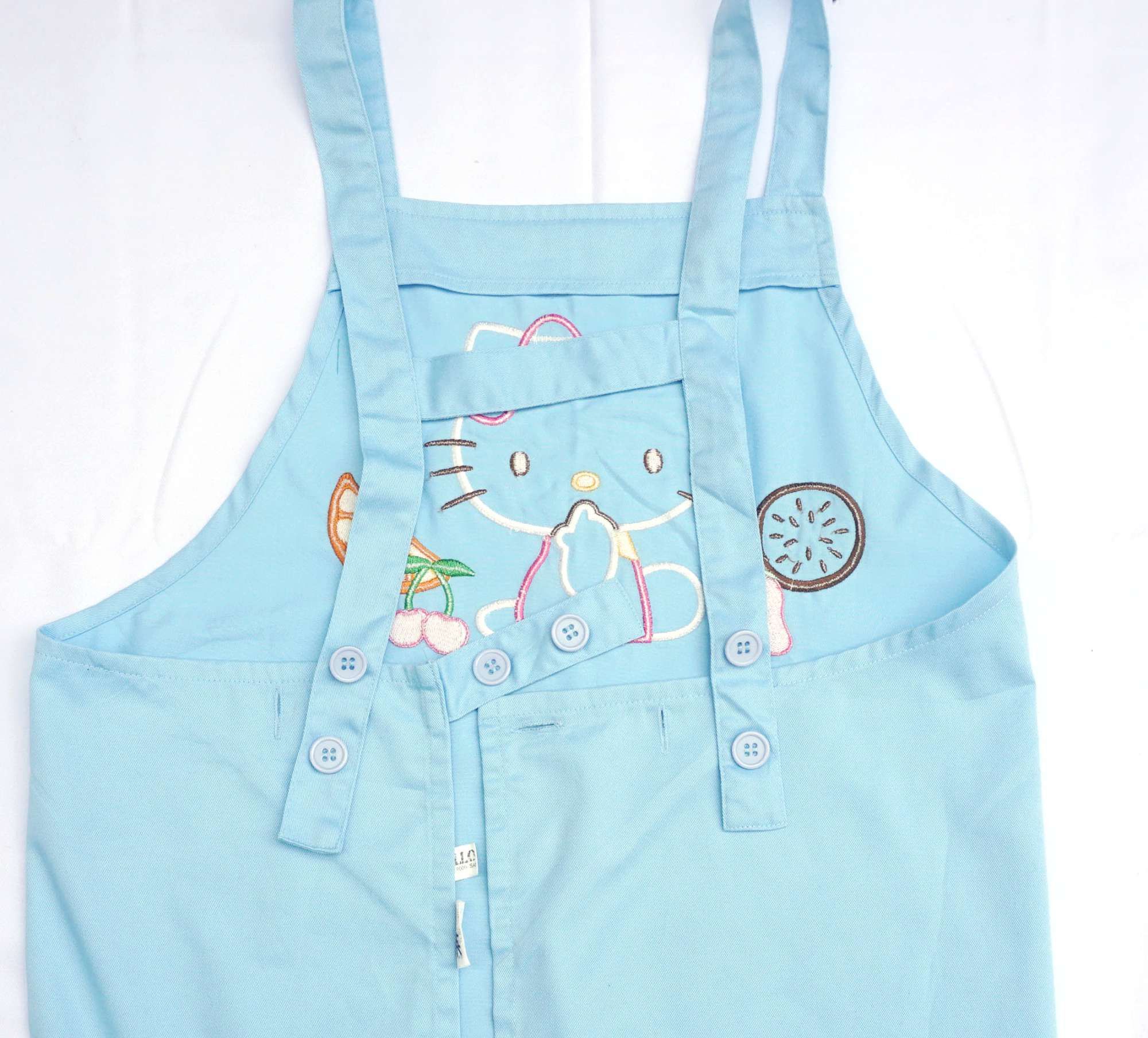 Anime × Japanese Brand HELLO KITTY Light Blue Embroidered Apron Size ONE SIZE - 8 Thumbnail