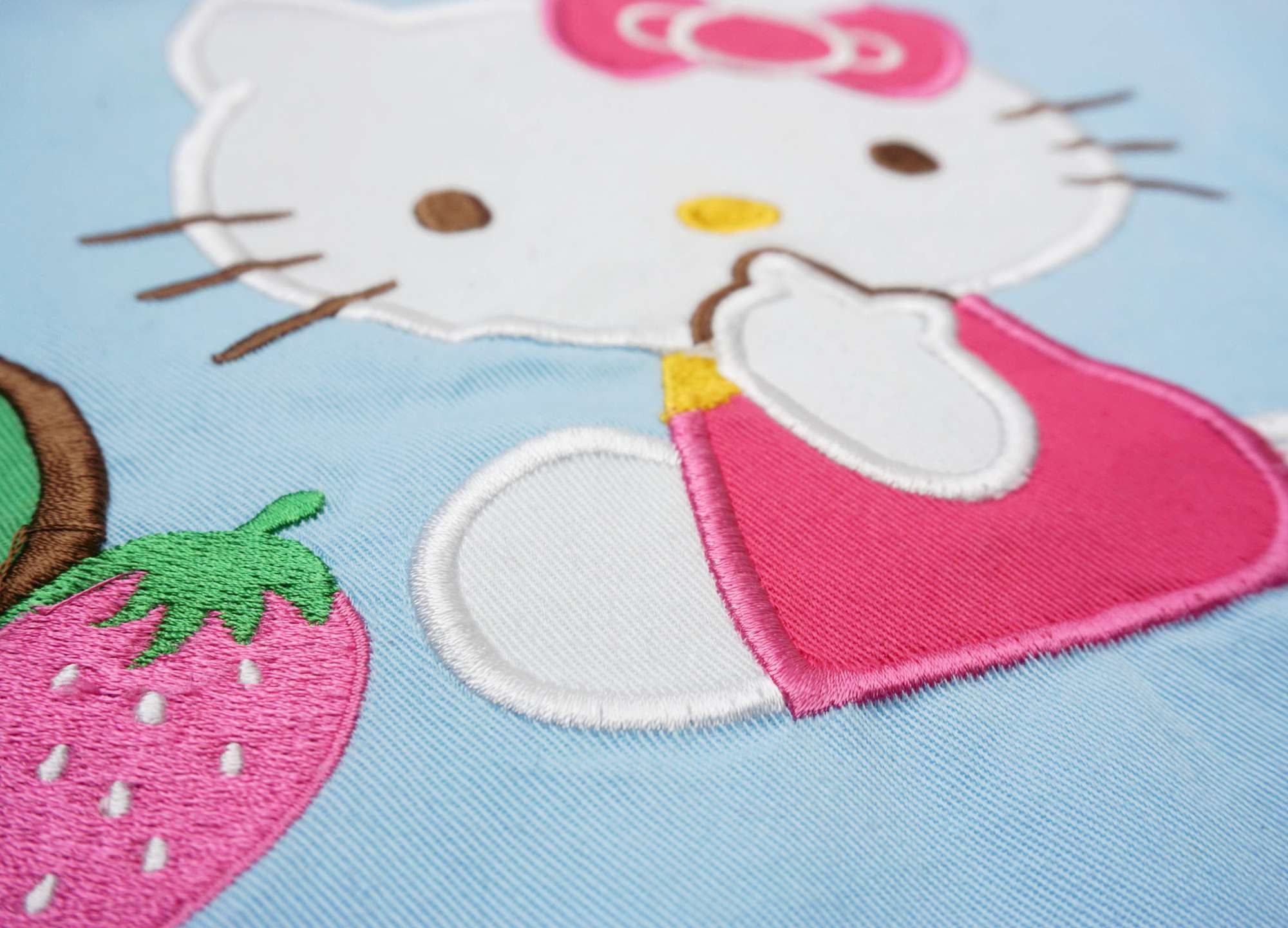 Anime × Japanese Brand HELLO KITTY Light Blue Embroidered Apron Size ONE SIZE - 7 Thumbnail