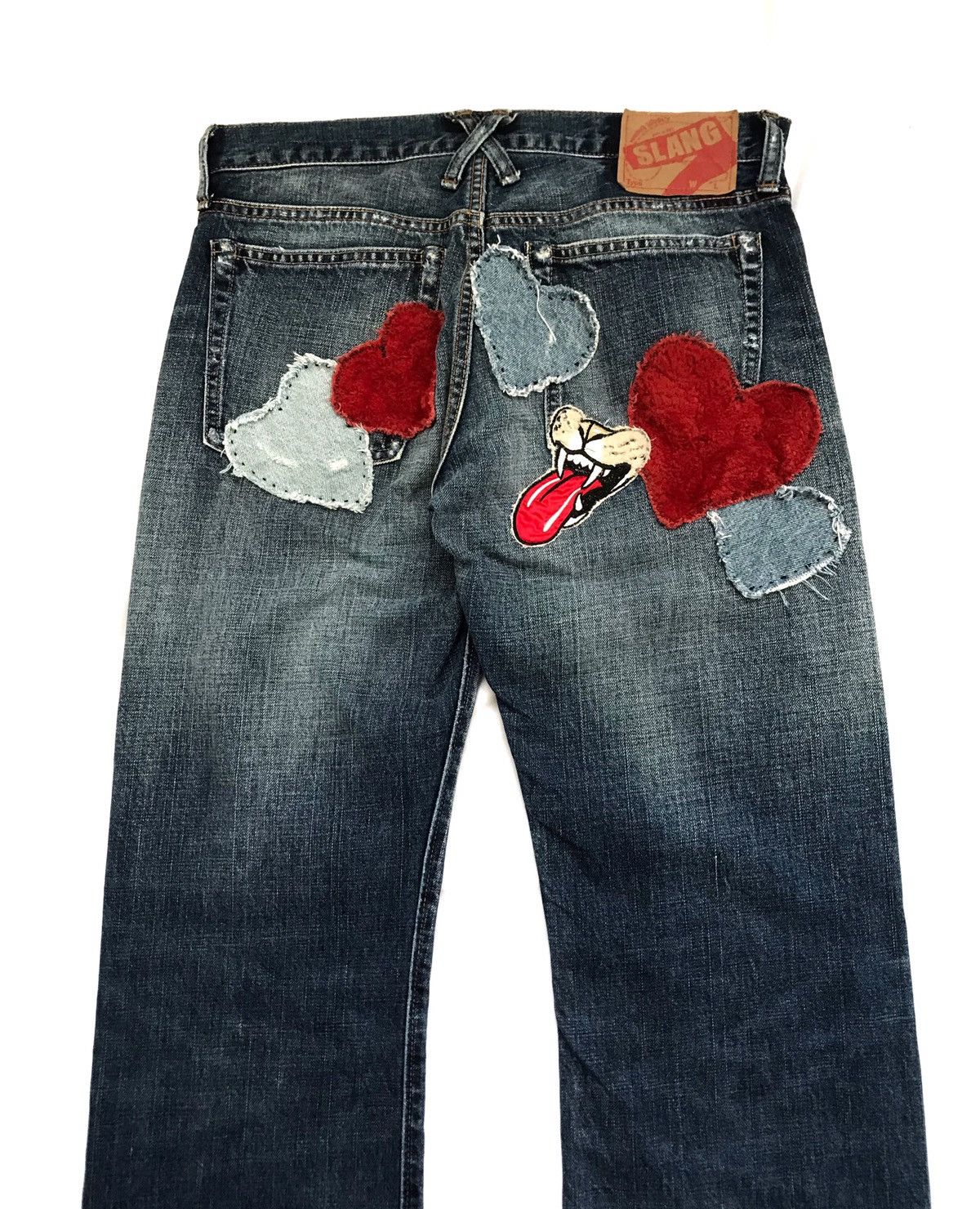 Hysteric Glamour JAPANESE BRAND RNA SLANG PATCHWORK JEANS Size US 30 / EU 46 - 5 Thumbnail