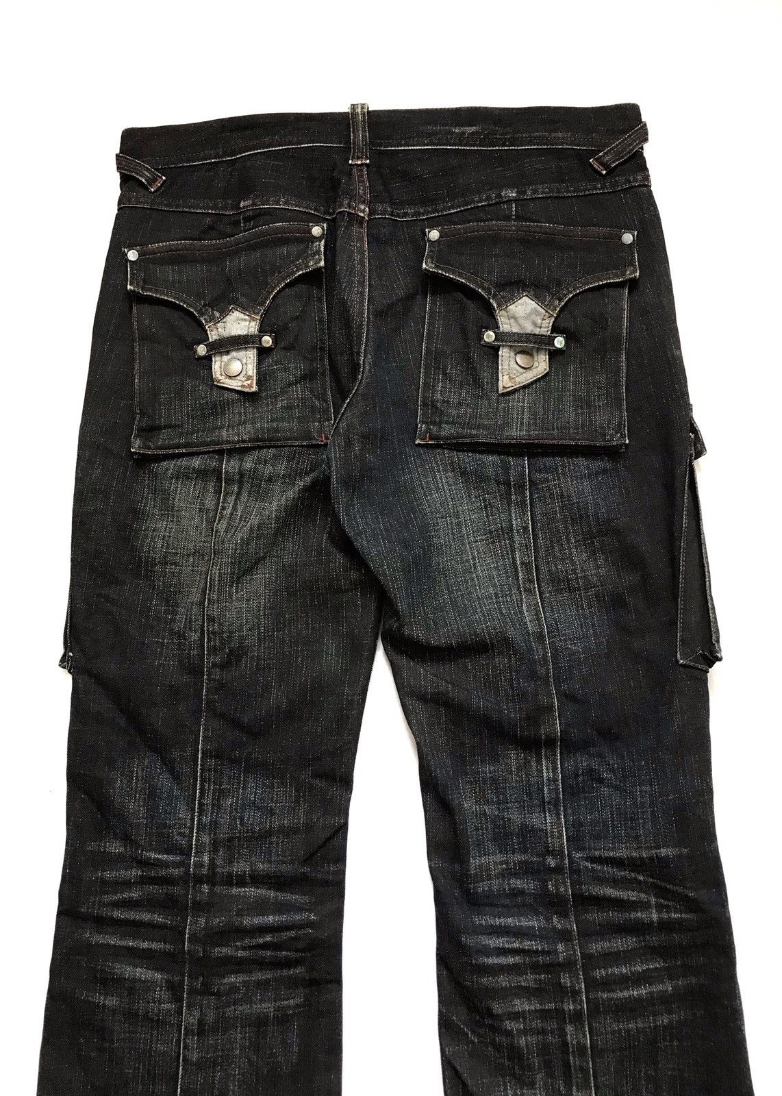 Beauty Beast HIDEAWAYS NICOLE CARGO MULTIPOCKET WAXED JEANS Size US 32 / EU 48 - 5 Thumbnail