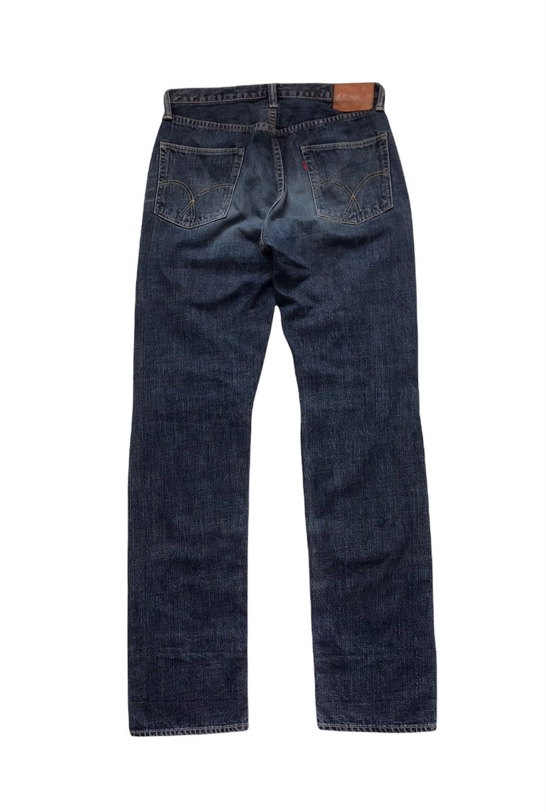 Full Count & Co. × Japanese Brand Full Count Patchwork Leather Jeans Size US 32 / EU 48 - 4 Thumbnail