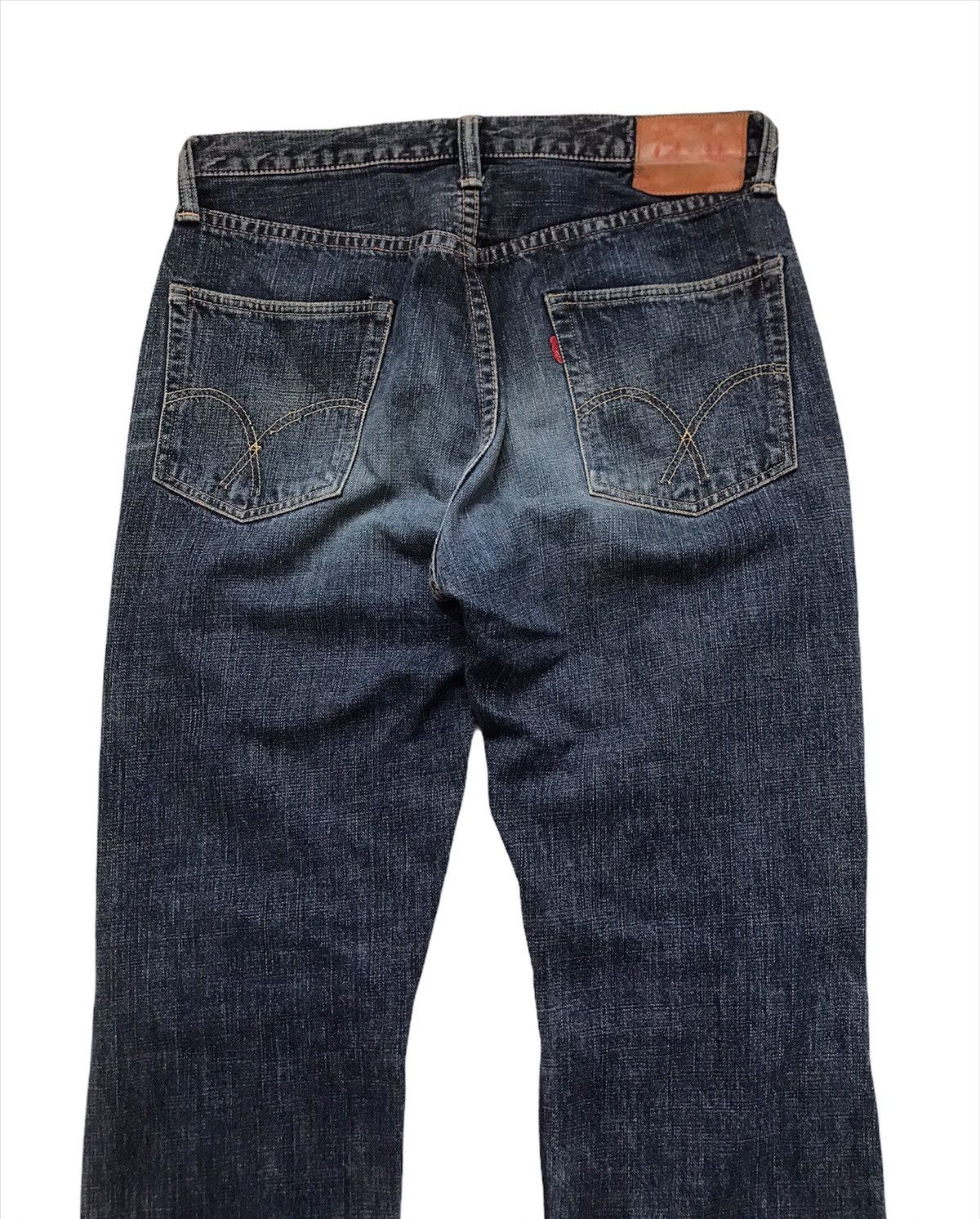 Full Count & Co. × Japanese Brand Full Count Patchwork Leather Jeans Size US 32 / EU 48 - 5 Thumbnail