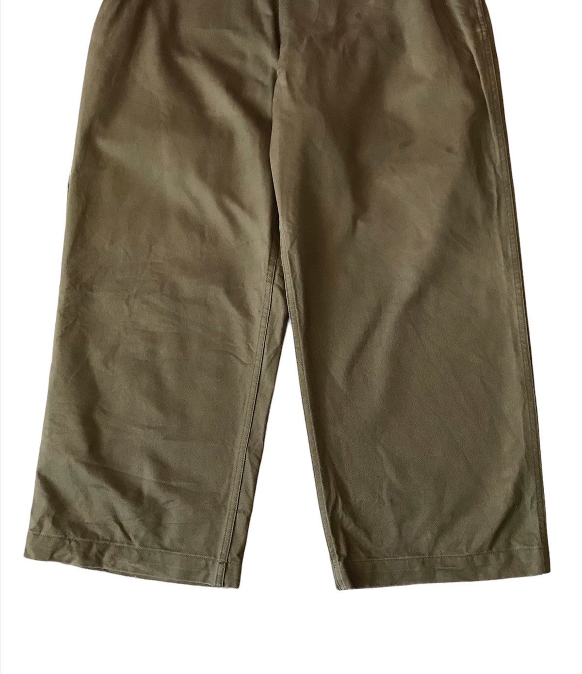 E. Tautz E. TAUTZ BAGGY OLIVE GREEN TROUSER PANTS Size US 30 / EU 46 - 3 Thumbnail