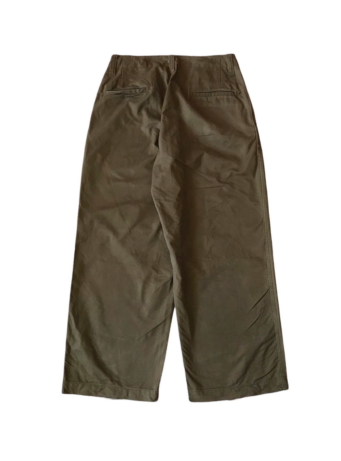 E. Tautz E. TAUTZ BAGGY OLIVE GREEN TROUSER PANTS Size US 30 / EU 46 - 4 Thumbnail