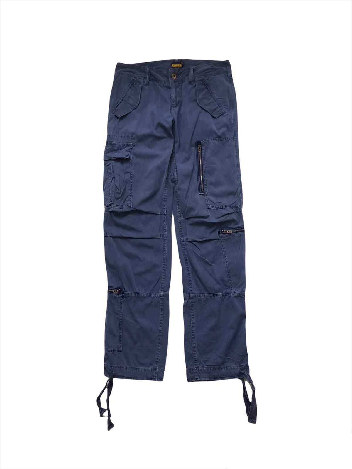 image of Ralph Laurent Rugby Multipocket Parachute Style Pants in Blue, Men's (Size 30)
