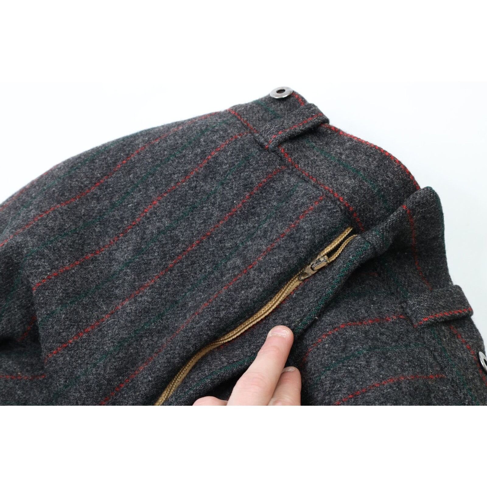Vintage × Woolrich Woolen Mills Vintage 60s Woolrich Heavyweight Wide Leg Wool Pants Size US 34 / EU 50 - 9 Thumbnail