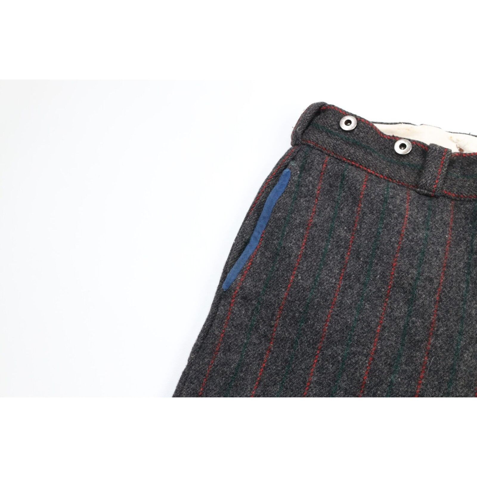 Vintage × Woolrich Woolen Mills Vintage 60s Woolrich Heavyweight Wide Leg Wool Pants Size US 34 / EU 50 - 5 Thumbnail