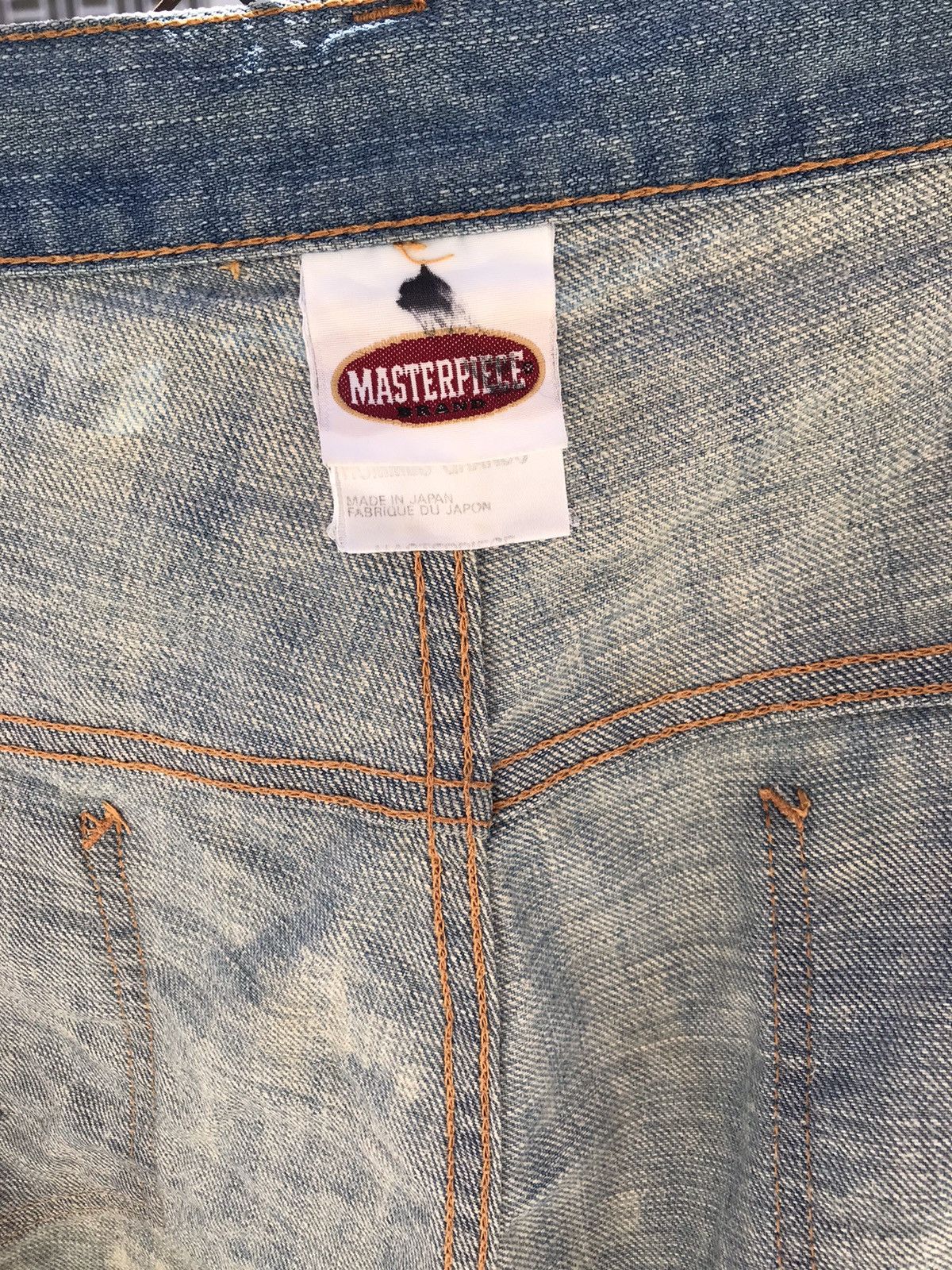 Japanese Brand × MasterPiece Masterpiece Hectic Denim Patchwork Style Jeans Size US 37 - 7 Thumbnail