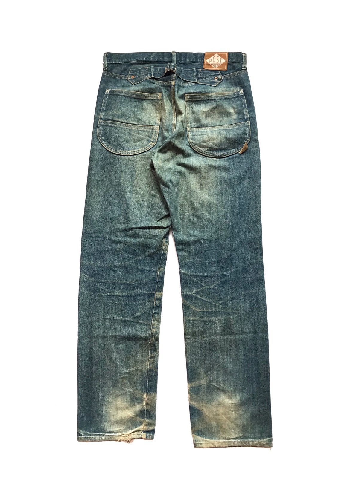 Post Overalls Post Overall Distressed Buckell Back Jeans Size US 35 - 1 Thumbnail