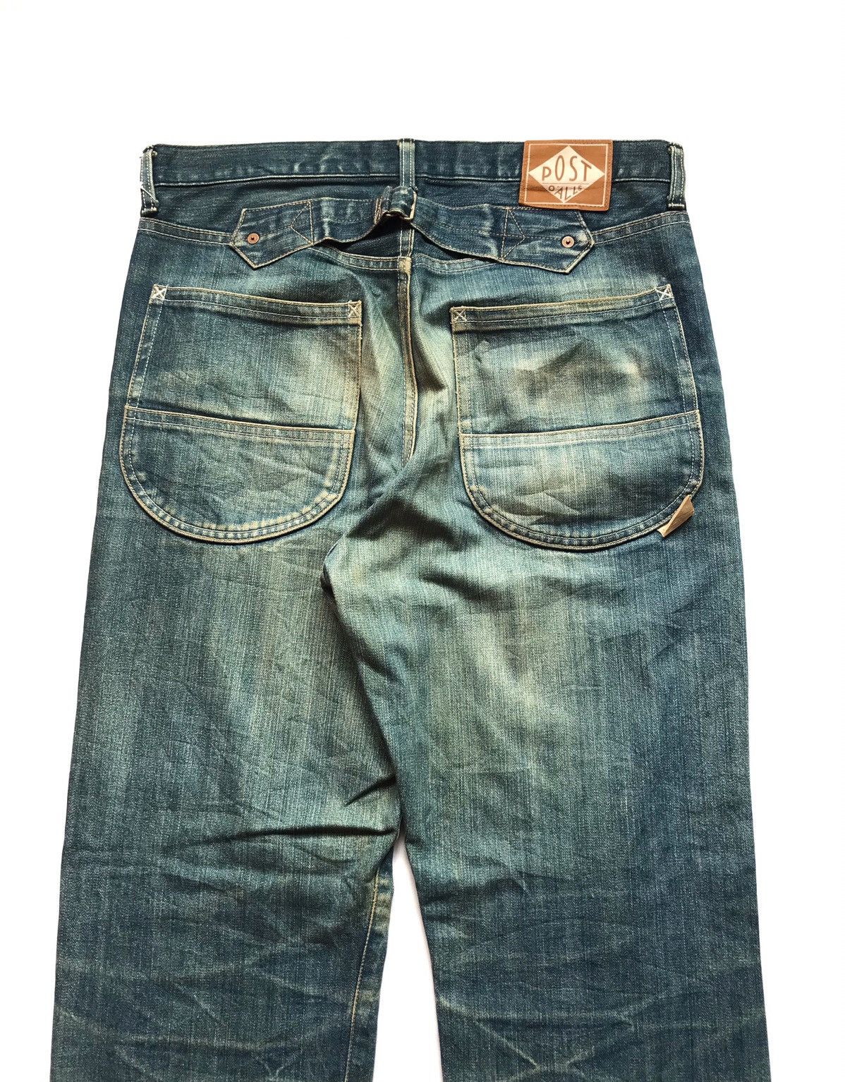 Post Overalls Post Overall Distressed Buckell Back Jeans Size US 35 - 5 Thumbnail