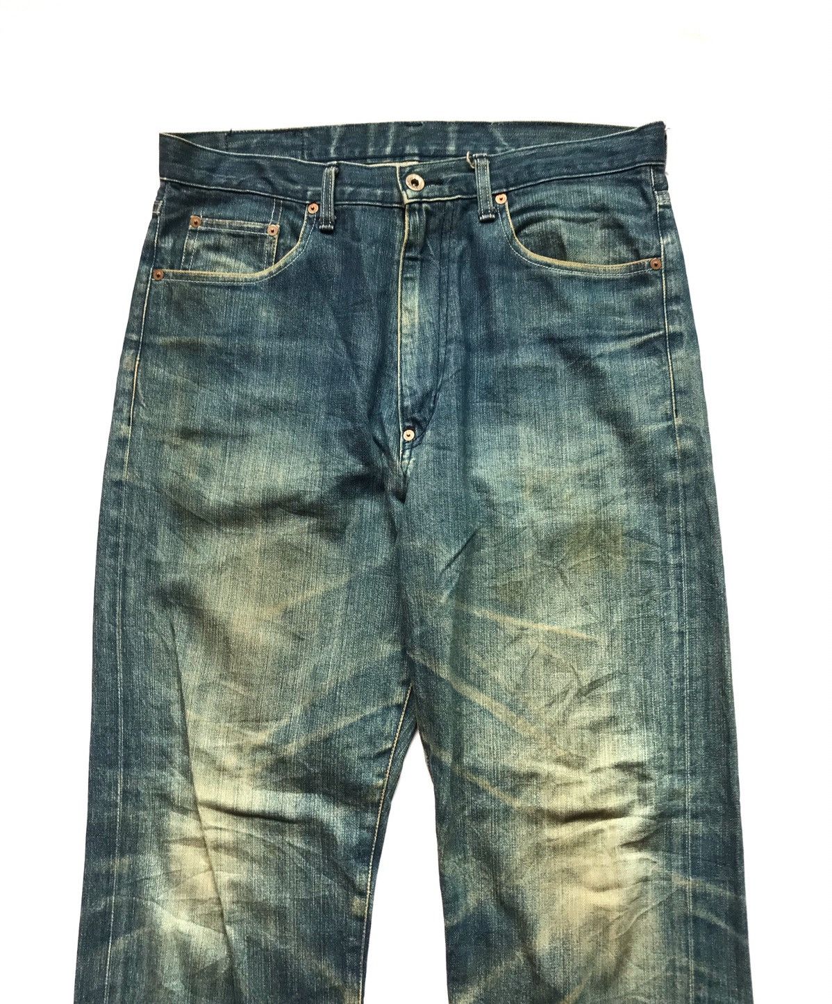 Post Overalls Post Overall Distressed Buckell Back Jeans Size US 35 - 3 Thumbnail