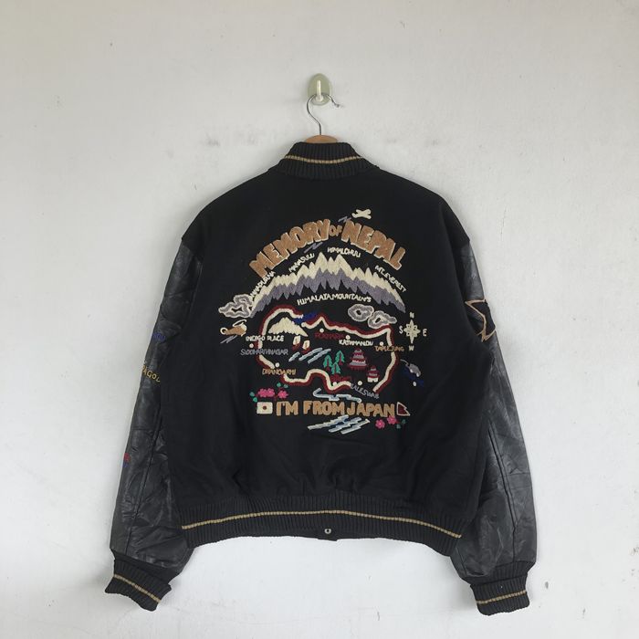 Vintage Memory Nepal Varsity Jackets Sukajan Bomber Wool Jacket Grailed