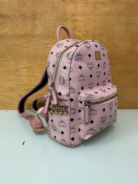 Backpack Authentic MCM Visetos Side Stud Stark Backpack Soft Pink Grailed