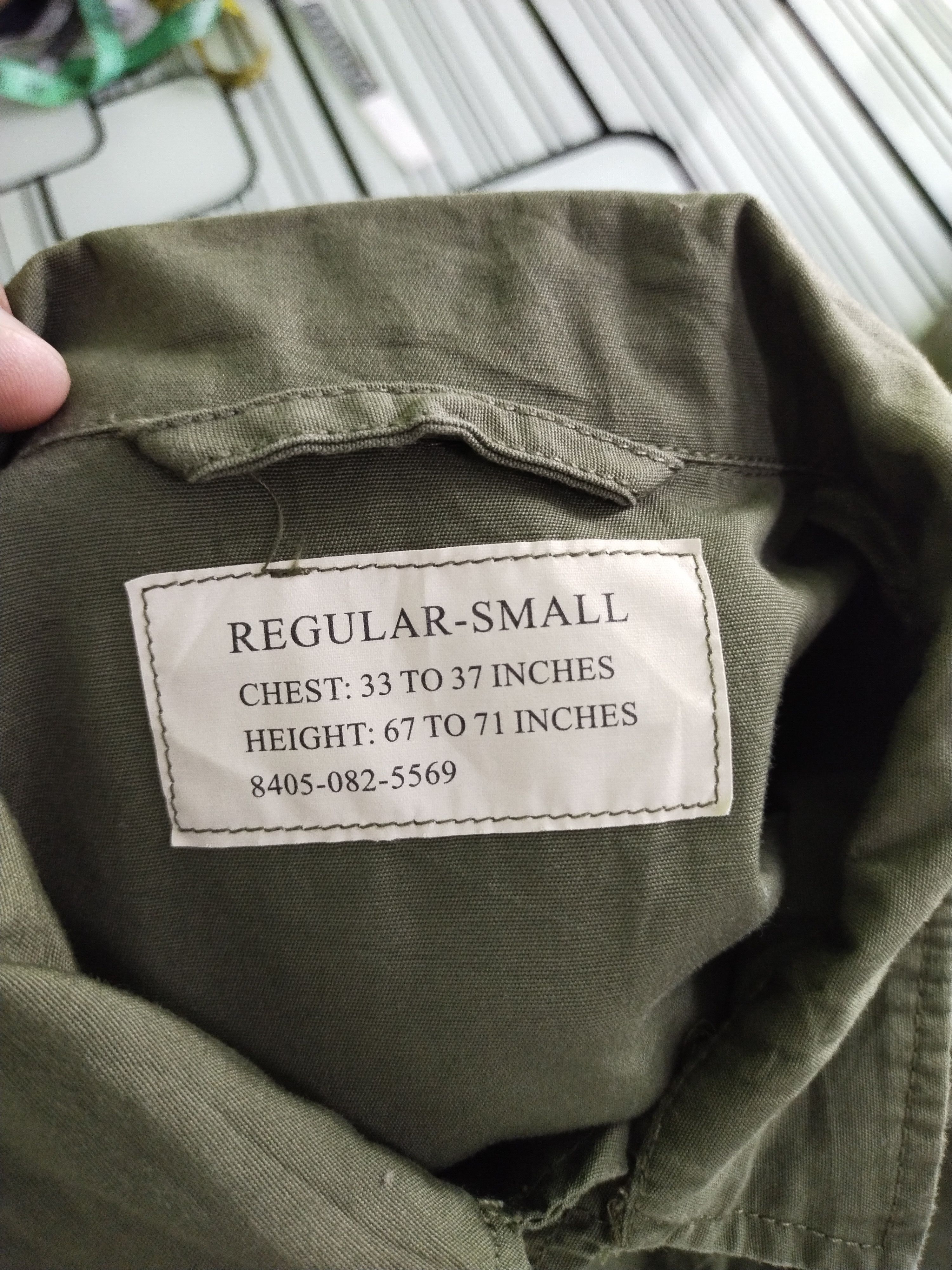 Buzz Rickson's × Toyo Enterprises VINTAGE 90s US ISSUE ARMY JACKET Size US S / EU 44-46 / 1 - 9 Thumbnail