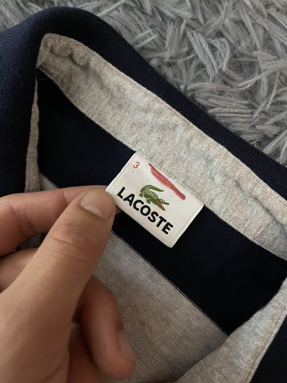 Lacoste × Vintage 🐊 Lacoste striped vintage rugby shirt Size US M / EU 48-50 / 2 - 3 Thumbnail