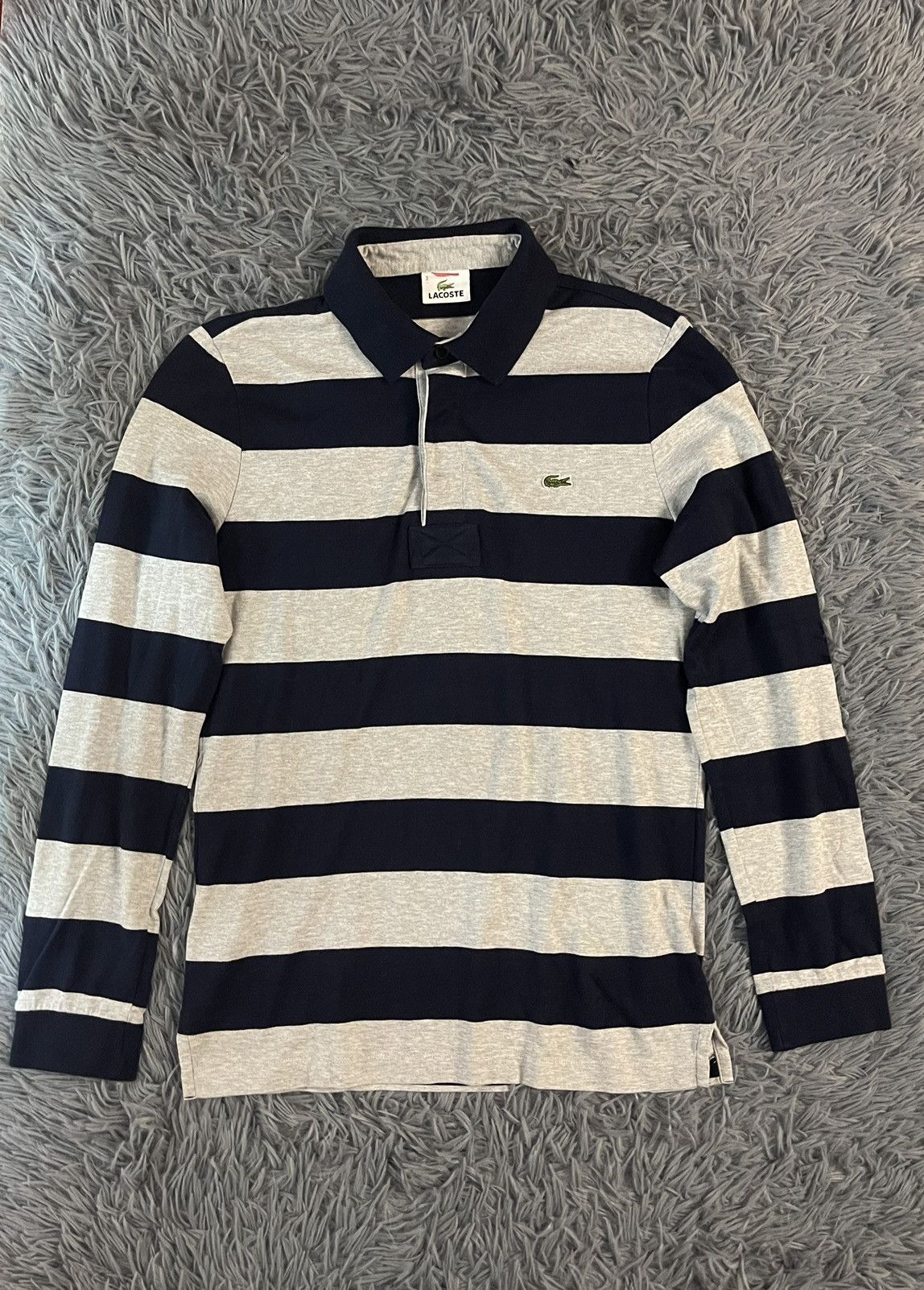 Lacoste × Vintage 🐊 Lacoste striped vintage rugby shirt Size US M / EU 48-50 / 2 - 1 Thumbnail