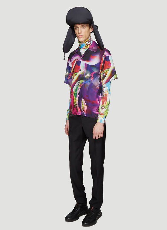 Prada "Statue" Print Shirt Size US S / EU 44-46 / 1 - 4 Thumbnail