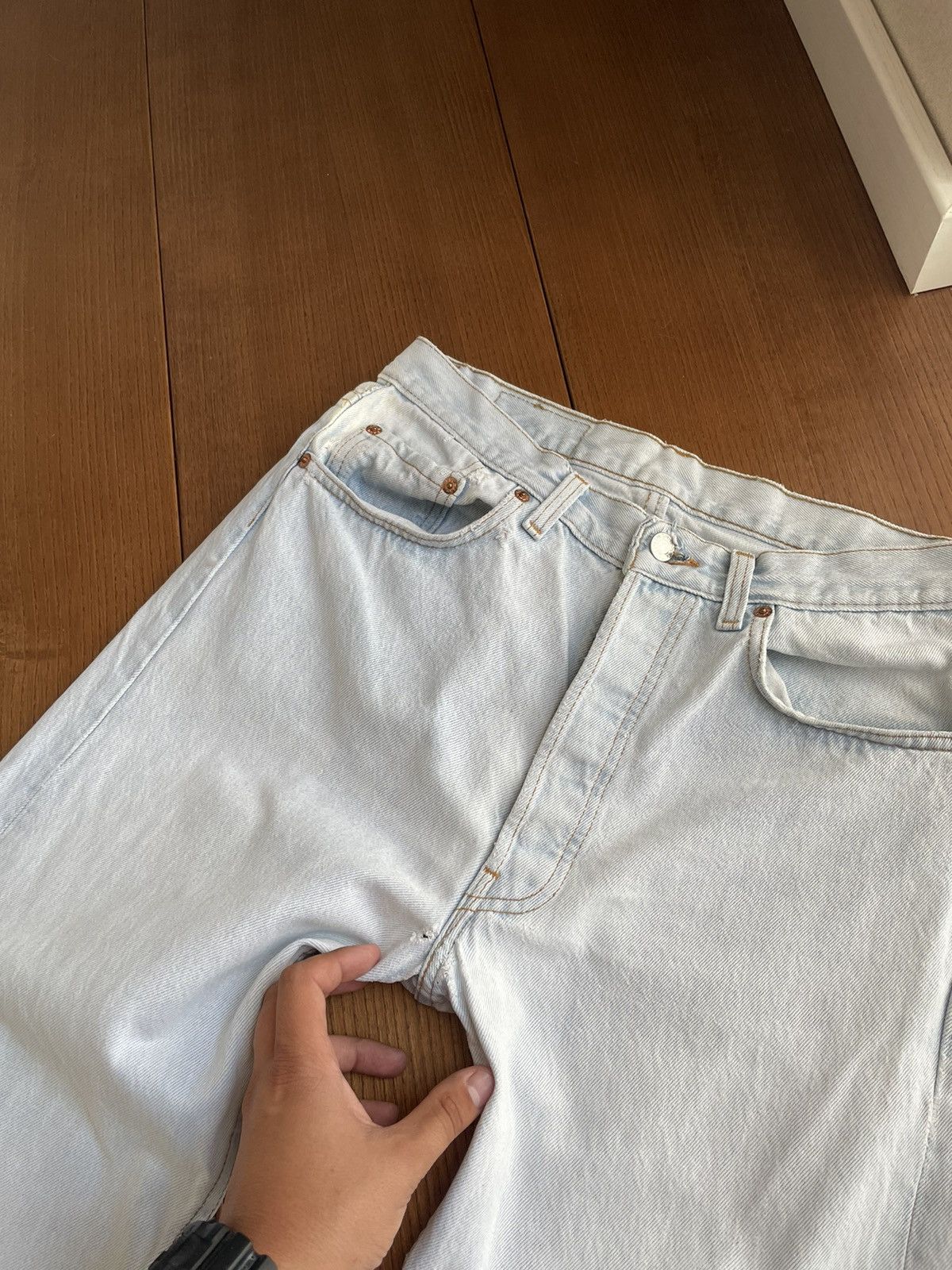 Levi's × Vintage Vintage 90’s Y2K Levi’s 501 Blue Stonewashed Denim Jeans Size US 31 - 10 Thumbnail