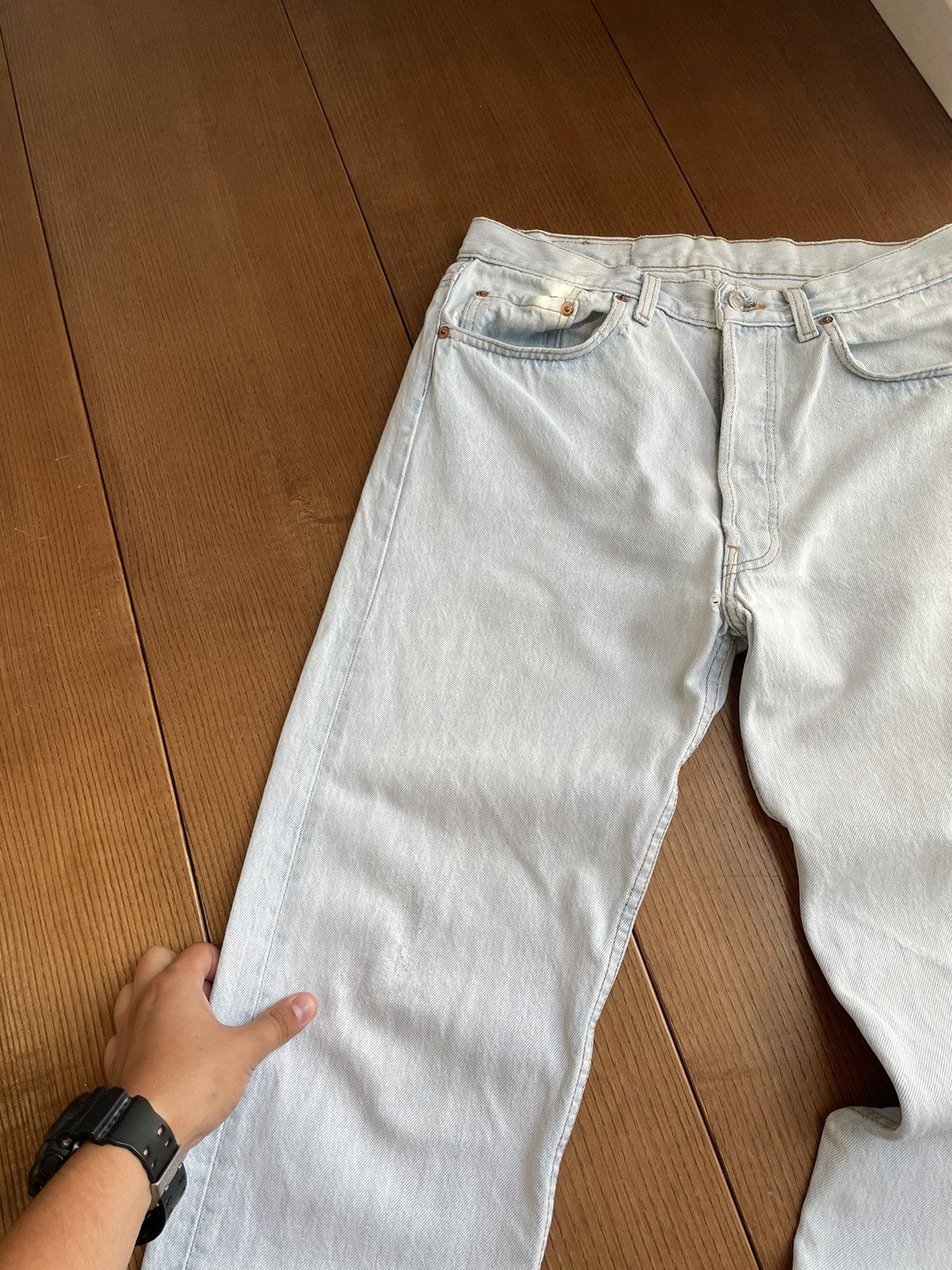 Levi's × Vintage Vintage 90’s Y2K Levi’s 501 Blue Stonewashed Denim Jeans Size US 31 - 8 Thumbnail