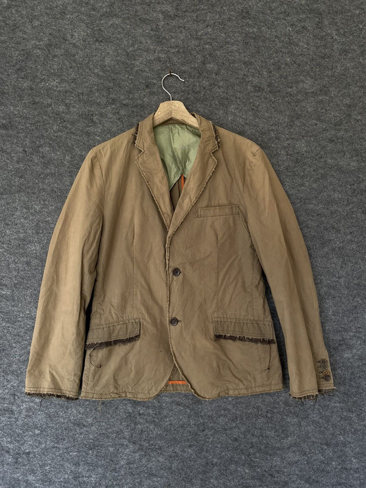Japanese Brand 291295 HOMME BORO BLAZER JACKET Size US S / EU 44-46 / 1 - 1 Thumbnail