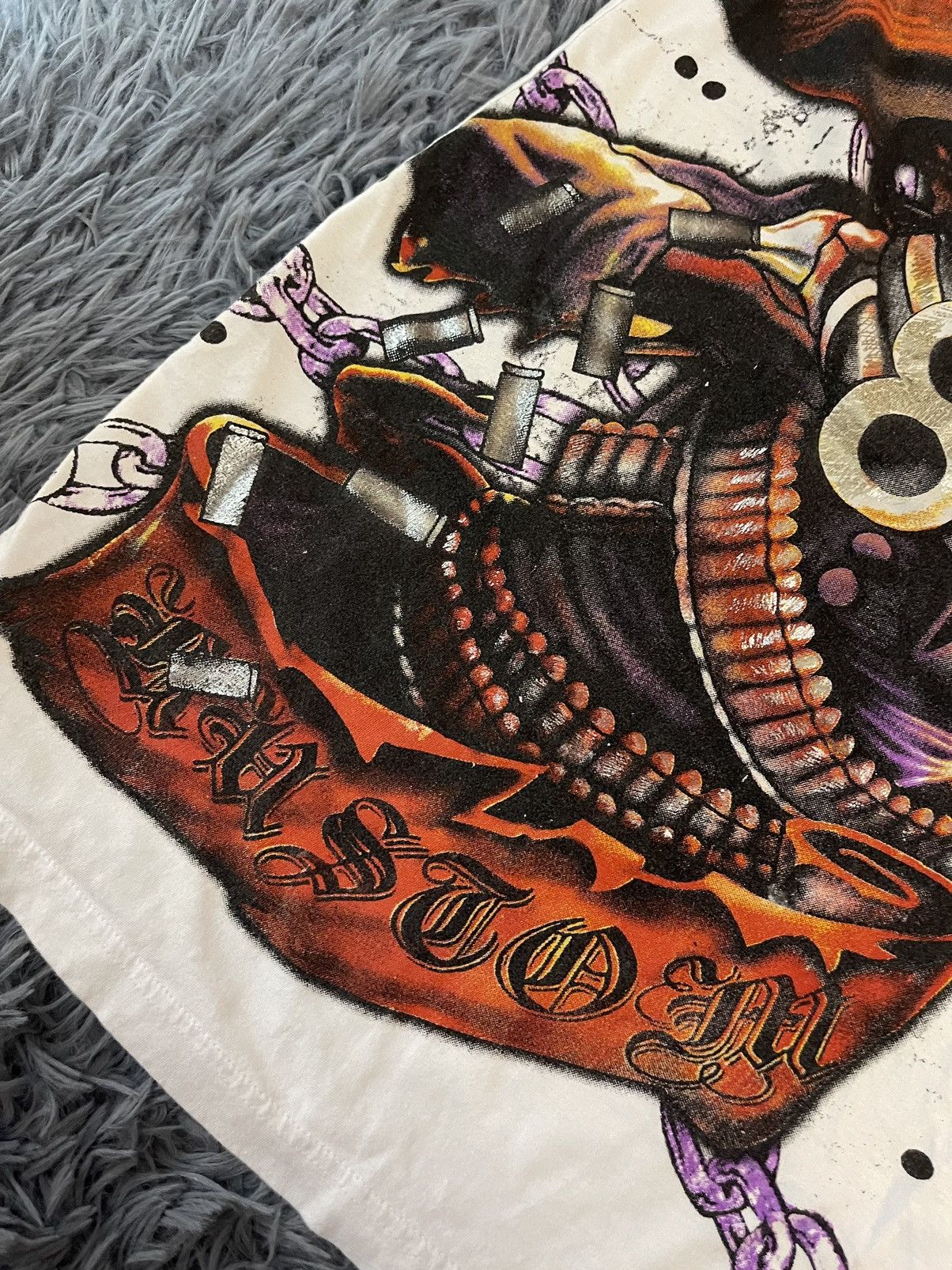 Christian Audigier × Vintage × Von Dutch Von Dutch Kustom Kulture Christian Audigier megadeth t-shirt Size S / US 4 / IT 40 - 3 Thumbnail