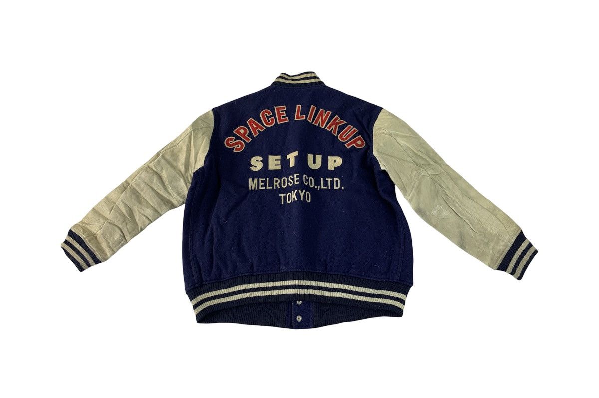 Japanese Brand 80s 90s Melrose Co Tokyo Set Up Space Link Up Varsity Size US L / EU 52-54 / 3 - 1 Thumbnail