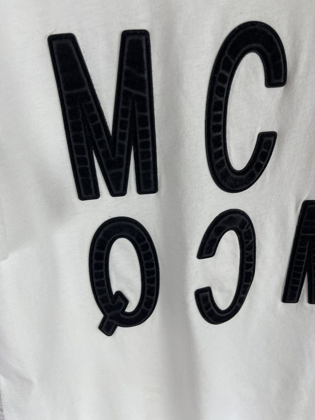 Alexander McQueen McQ Alexander McQueen big mirror logo white tee shirt Size US L / EU 52-54 / 3 - 9 Thumbnail