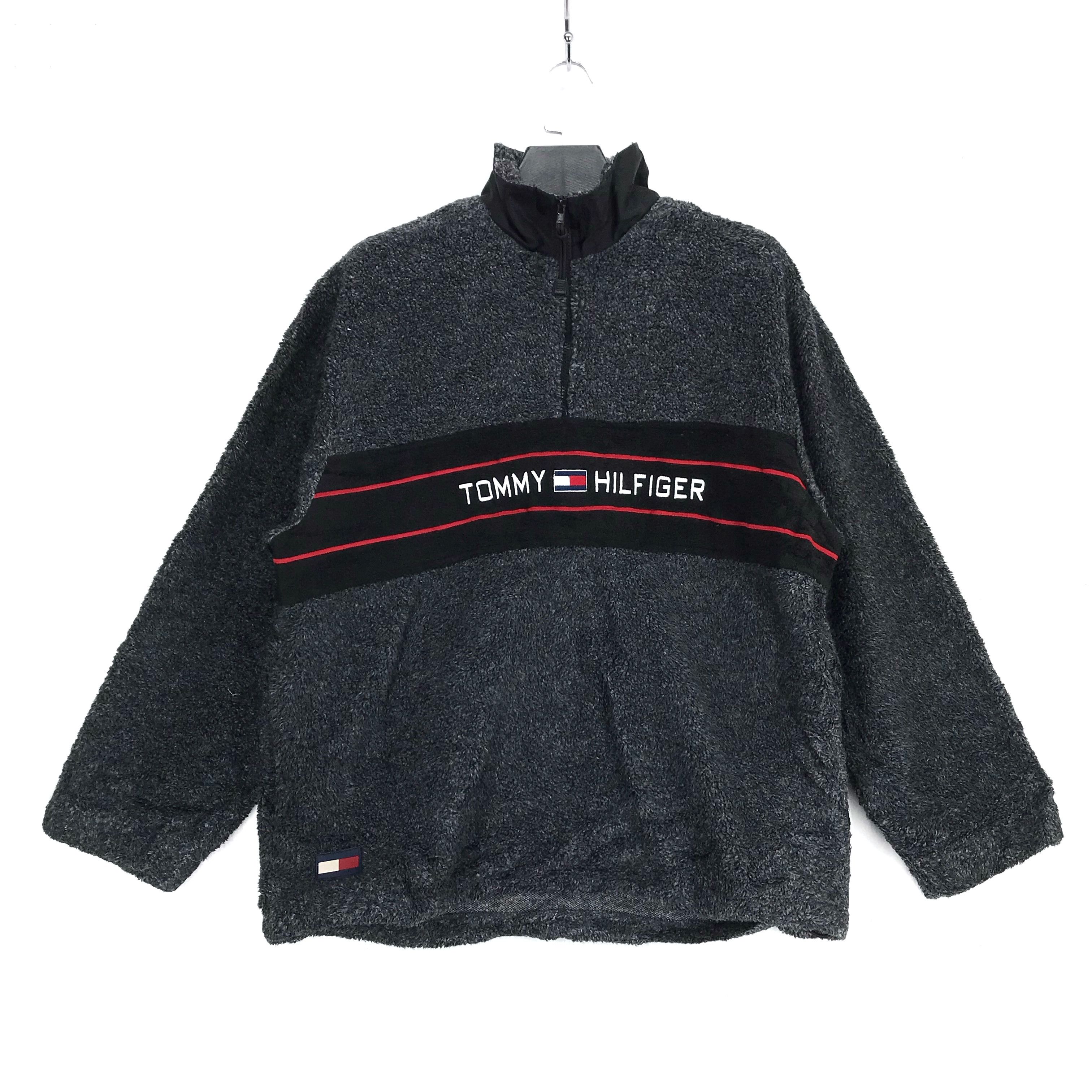 Tommy Hilfiger TOMMY HILFIGER Embroidery Big Logo Half Zip Fleece #2508-97 Size US L / EU 52-54 / 3 - 1 Thumbnail