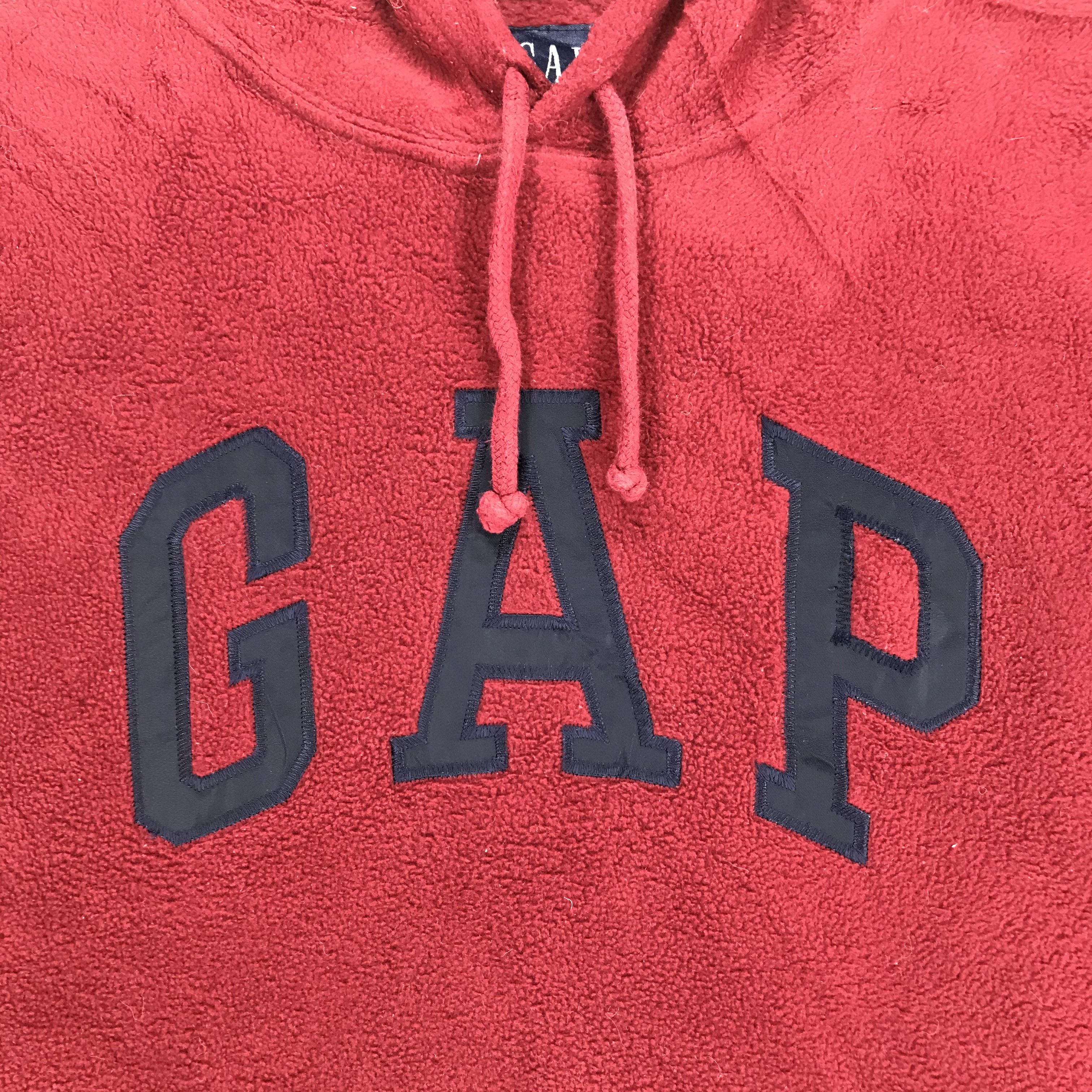 Gap Gap Spellout Big Logo Red Fleece Hoodies #2502-96 Size US S / EU 44-46 / 1 - 3 Thumbnail